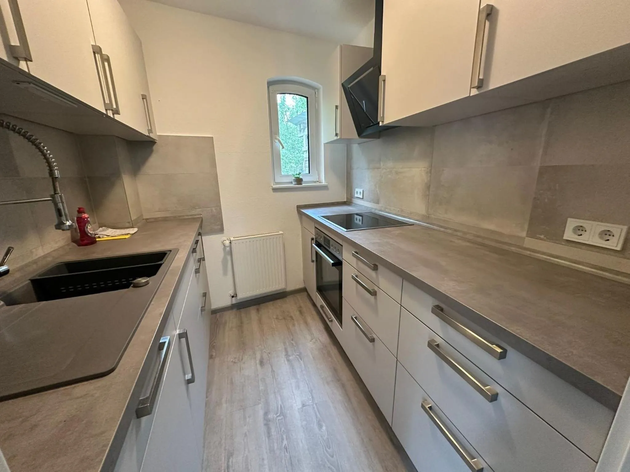 Kitchen or kitchenette in Hotel Luther Birke Wittenberg