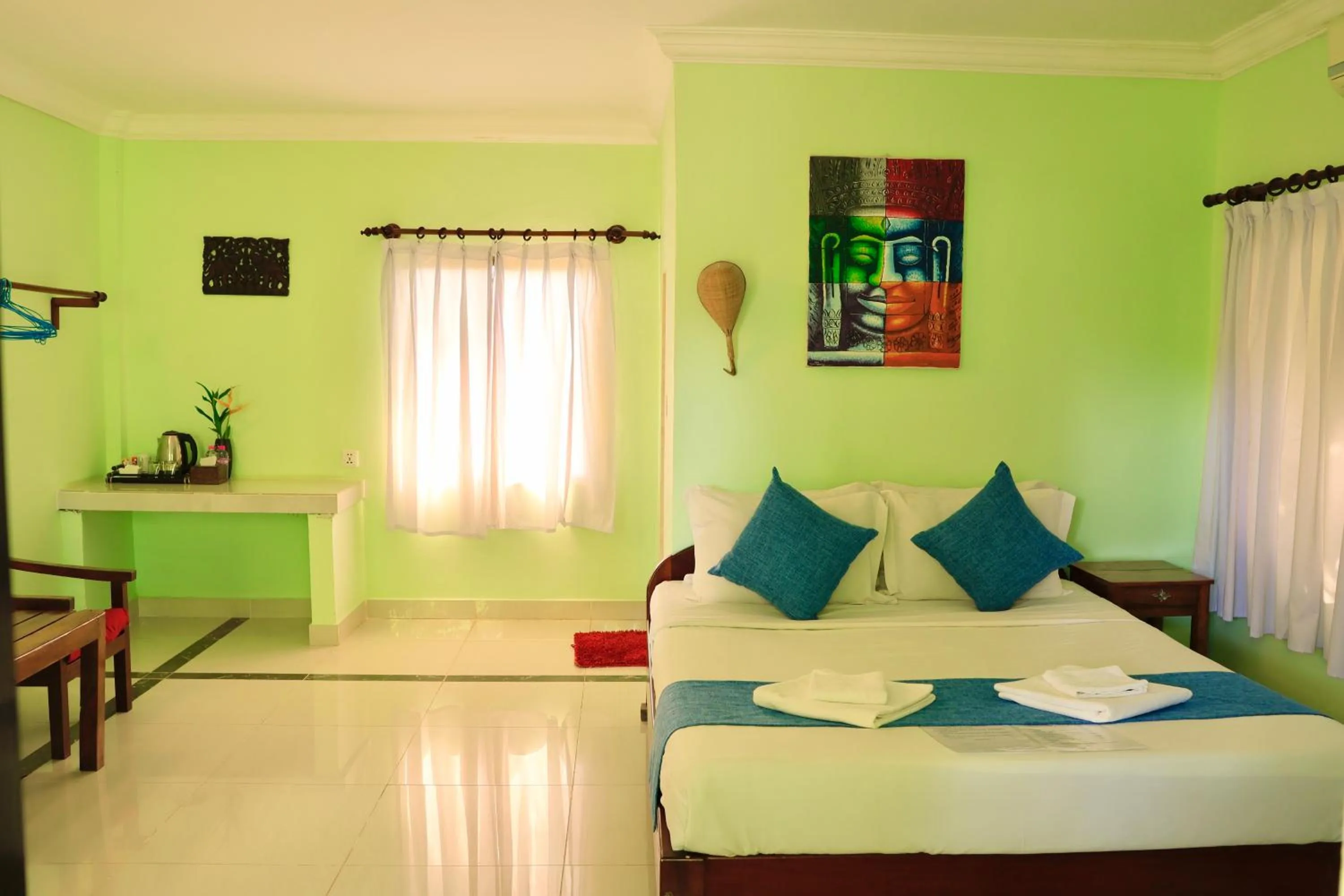 air conditioner, Bed in Bird of Paradise Bungalows