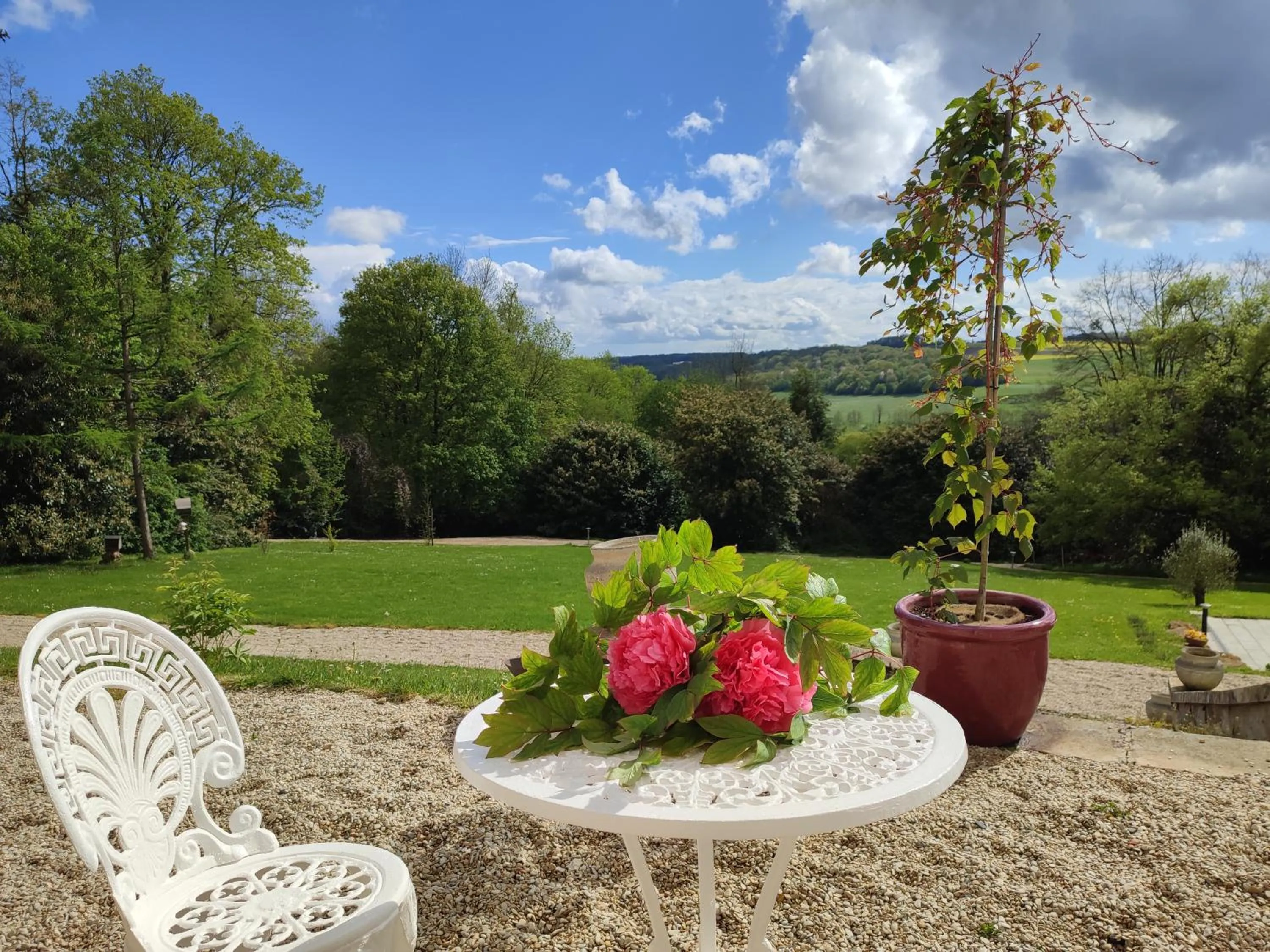 Garden view in Demeure de la Garenne