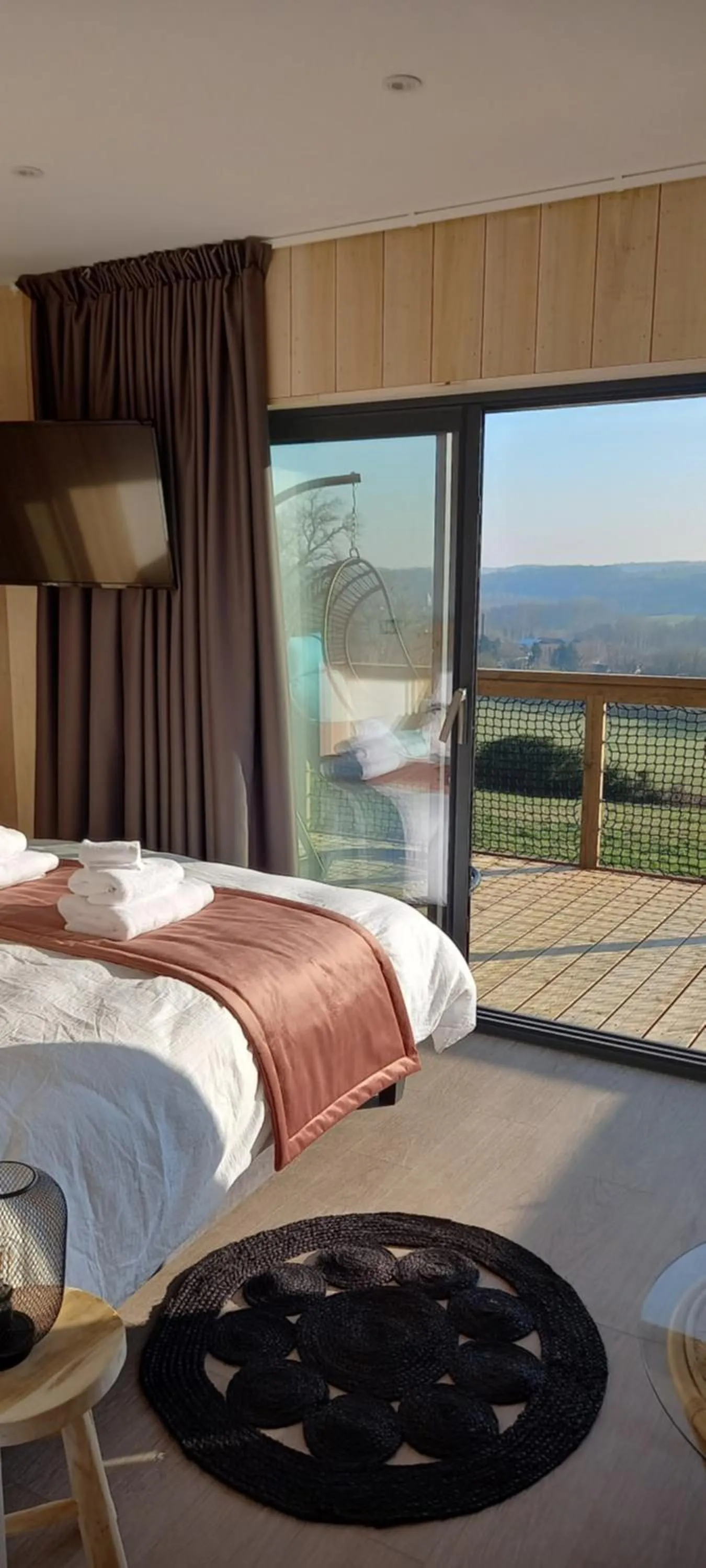 View (from property/room), Bed in Demeure de la Garenne