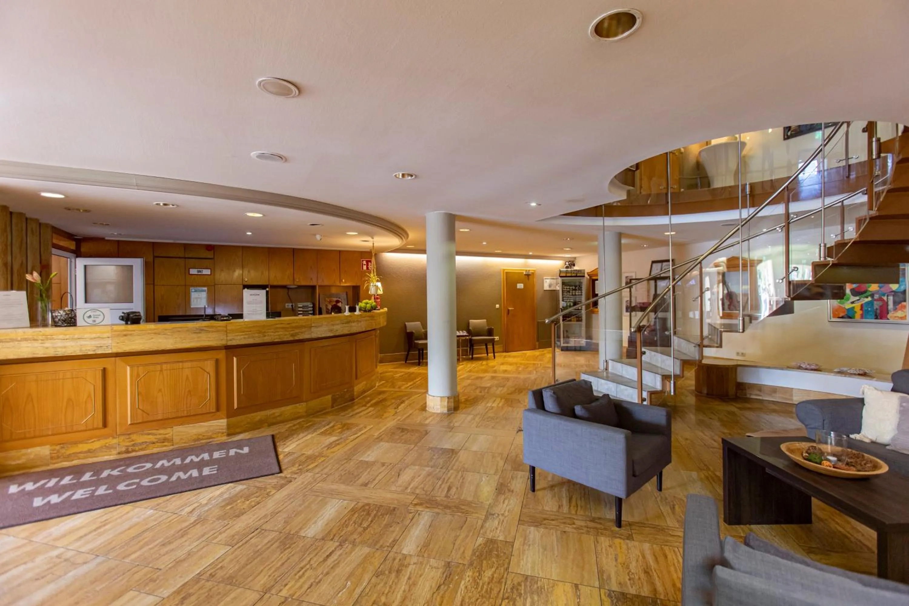 Lobby or reception in Hotel Pelikan