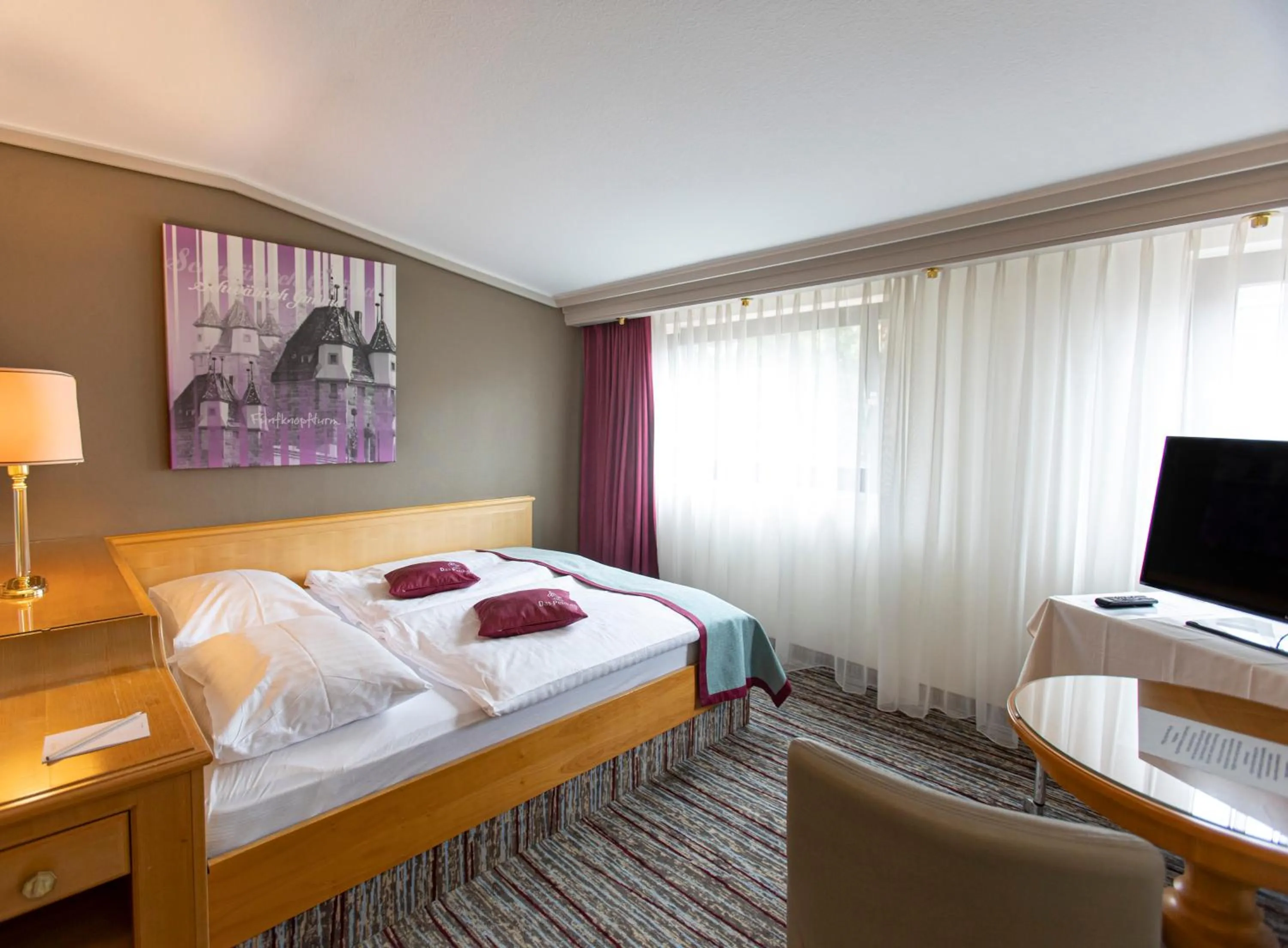 Bed in Hotel Pelikan