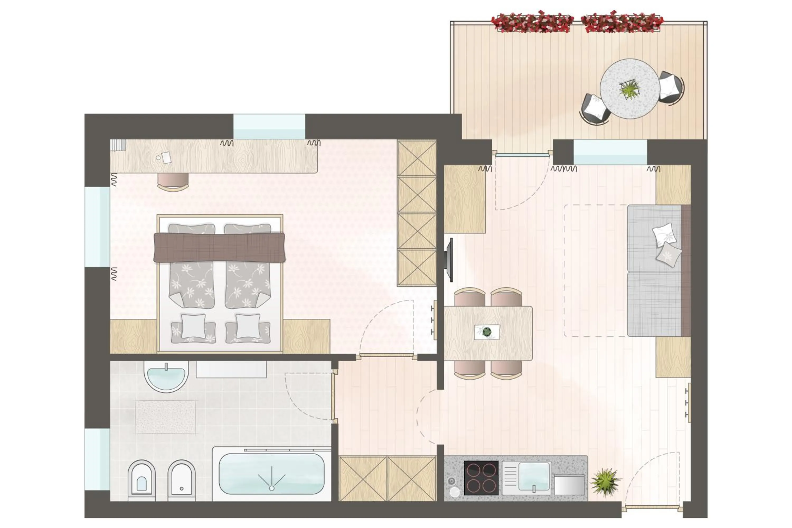 Floor plan in Residence Untermoarhof