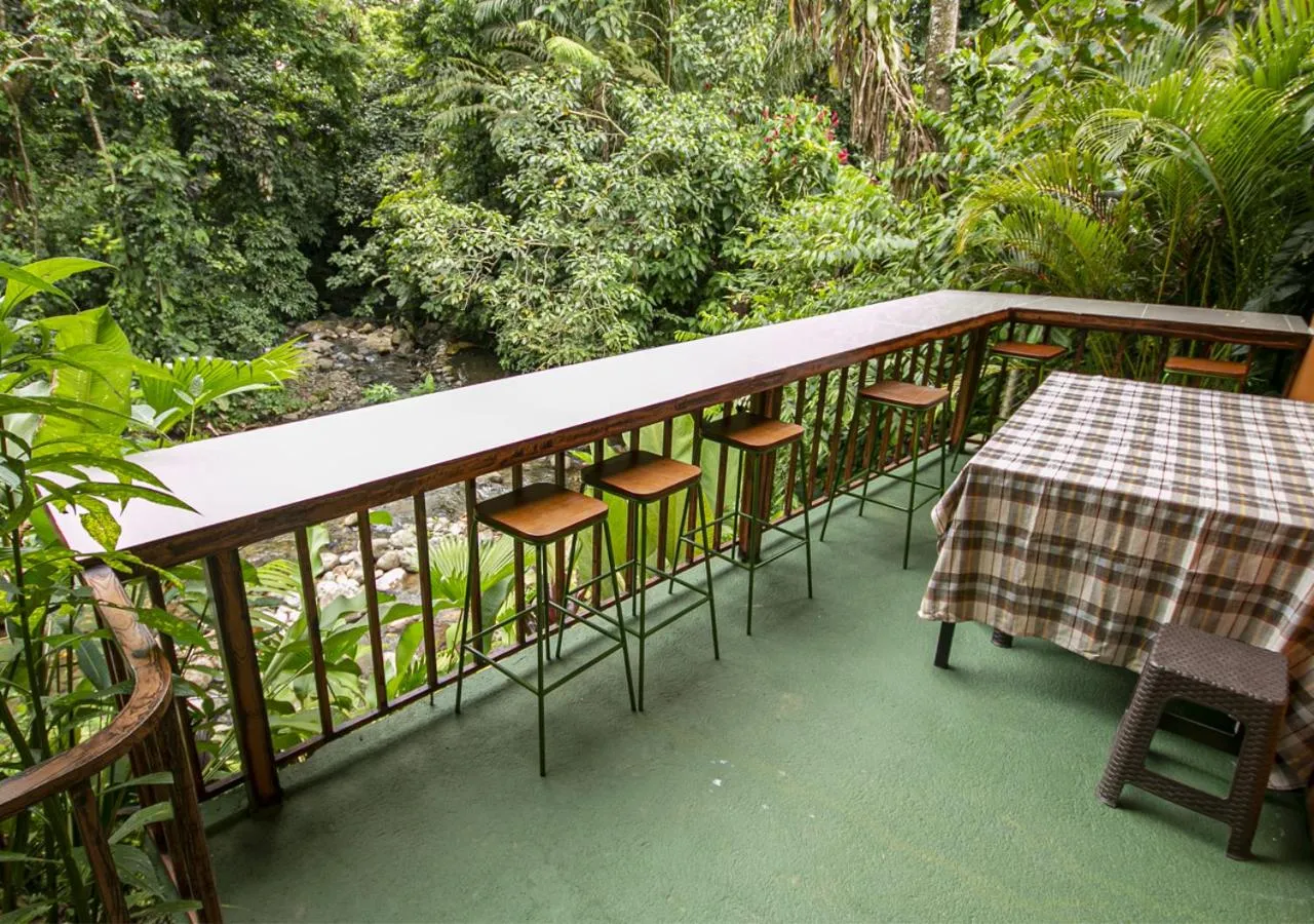 Balcony/Terrace in Cabañas Río Escondido en La Fortuna