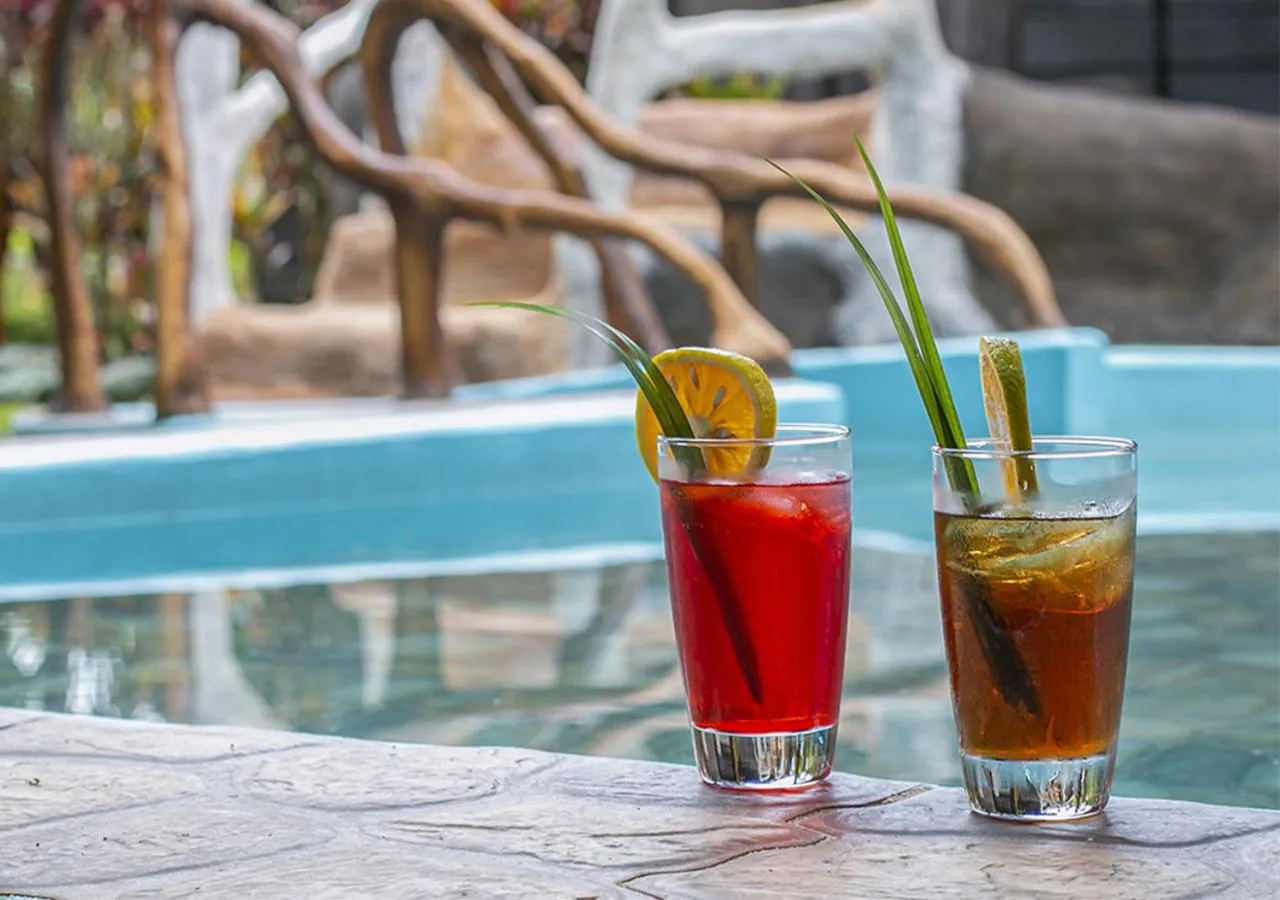 Swimming pool in Cabañas Río Escondido en La Fortuna