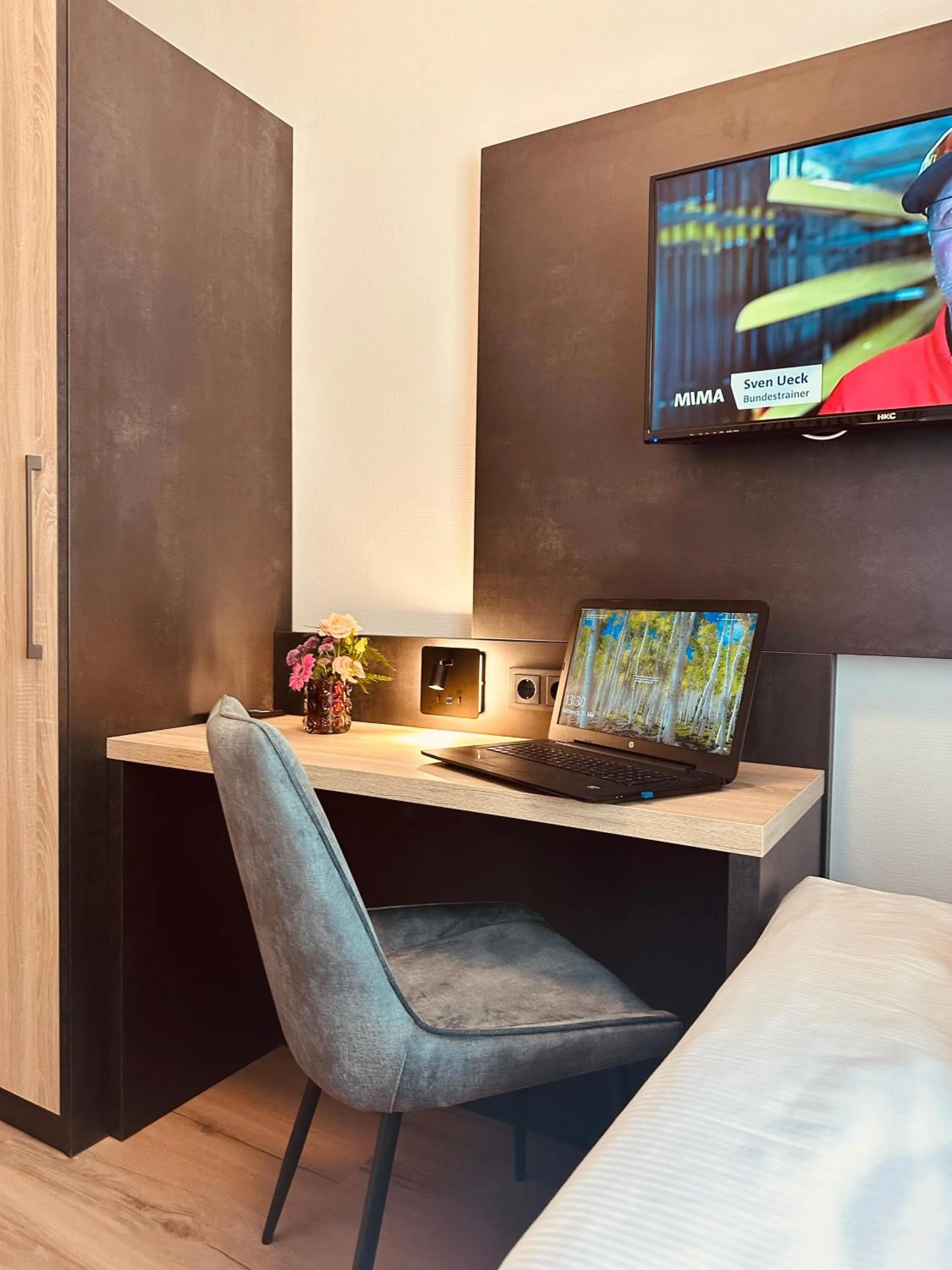 Bed in Hotel Stadt Emmerich