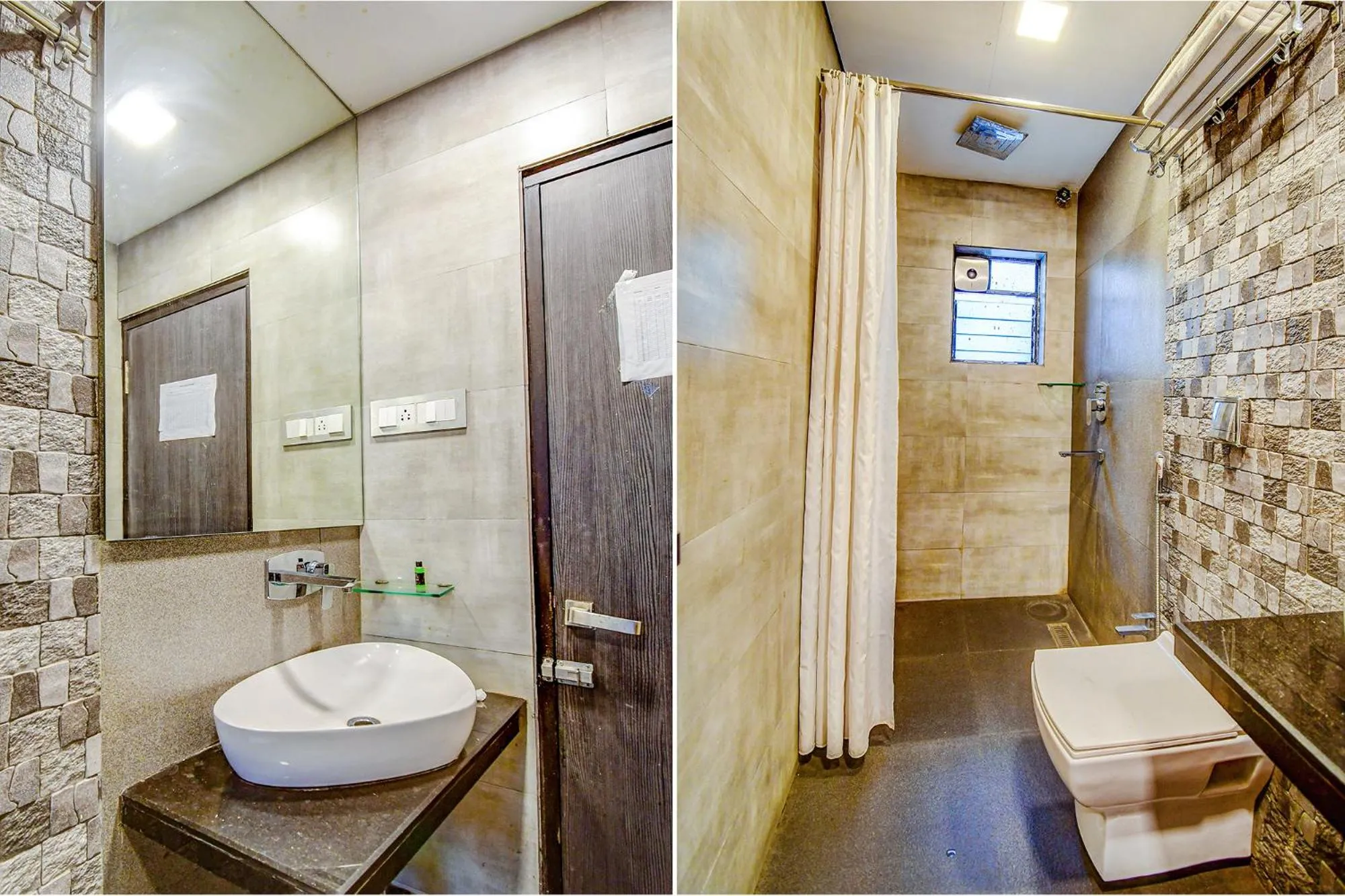 Bathroom in FabHotel Prime Kzar Corporate Budget Stay Near Park Street