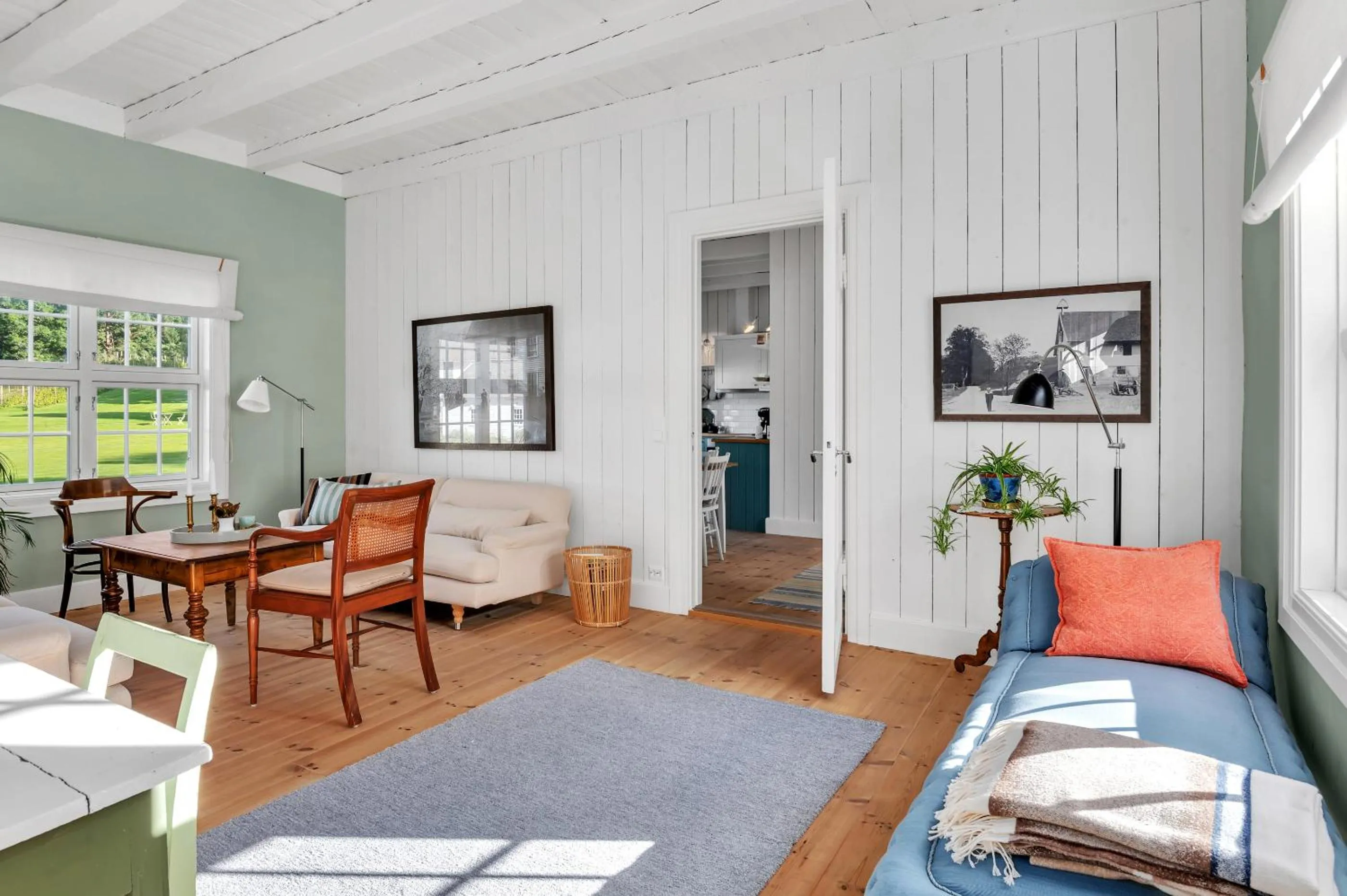 Living room in Boen Gård