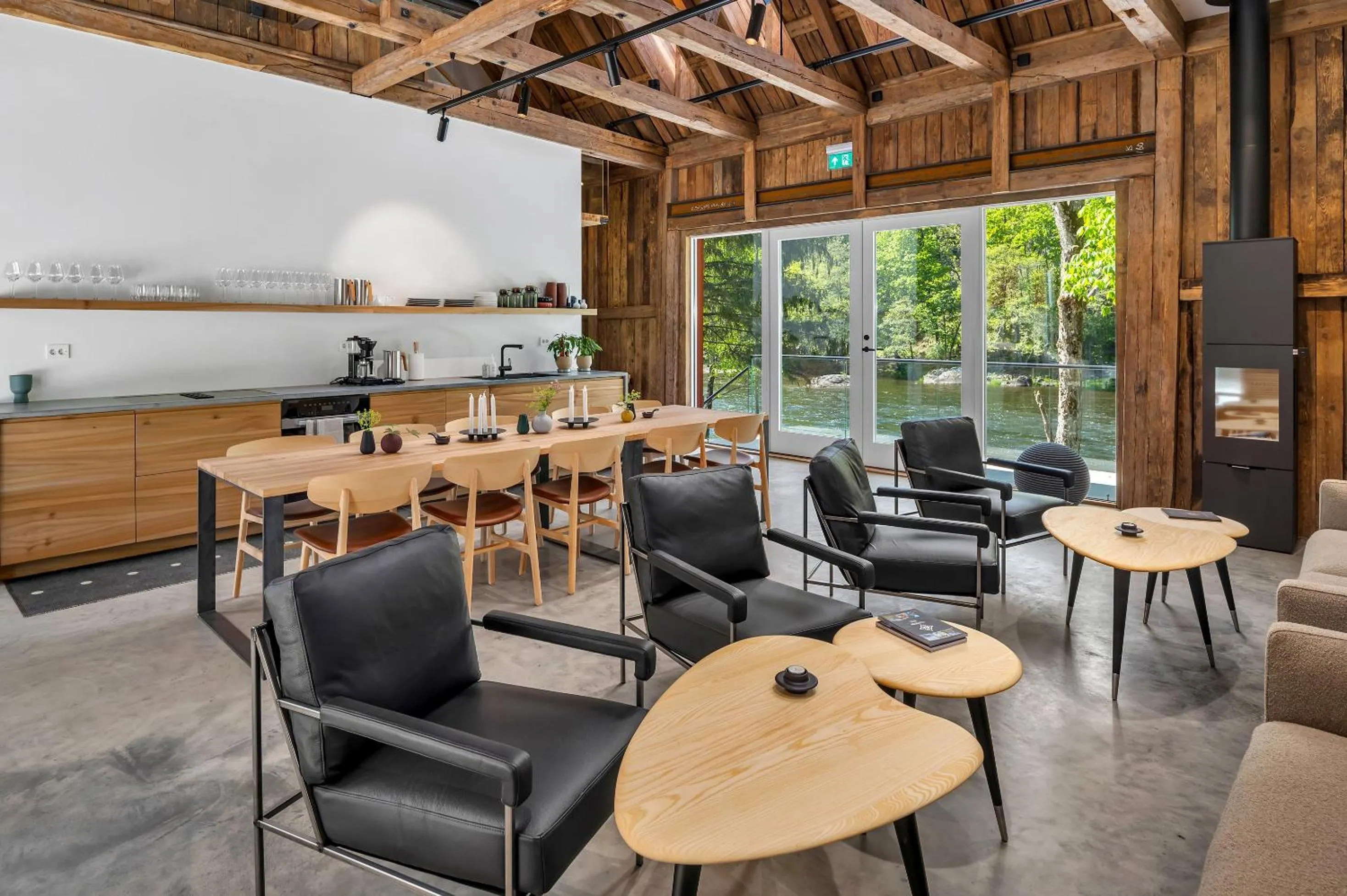 Living room in Boen Gård