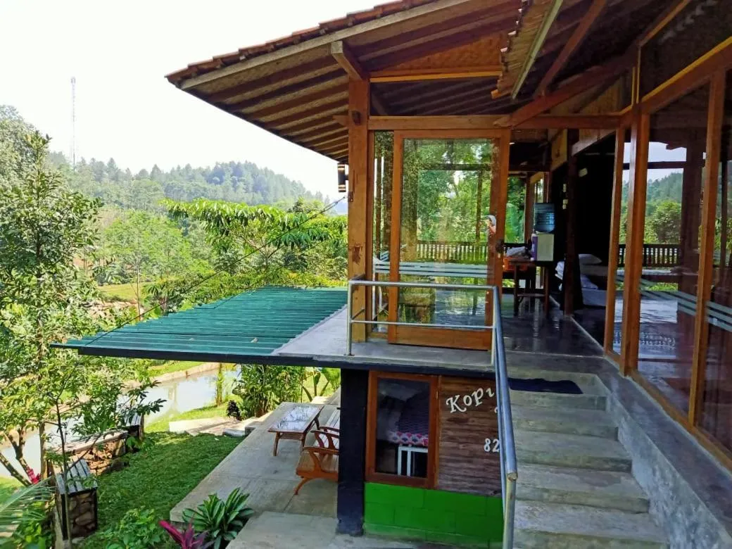 Balcony/Terrace in Tirta Arsanta Hot Springs & Villa