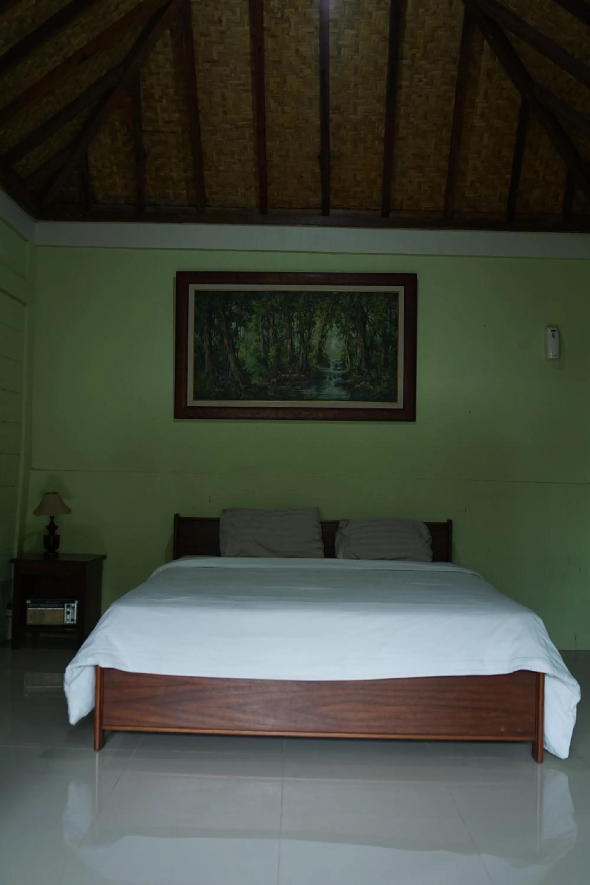 Bed in Tirta Arsanta Hot Springs & Villa