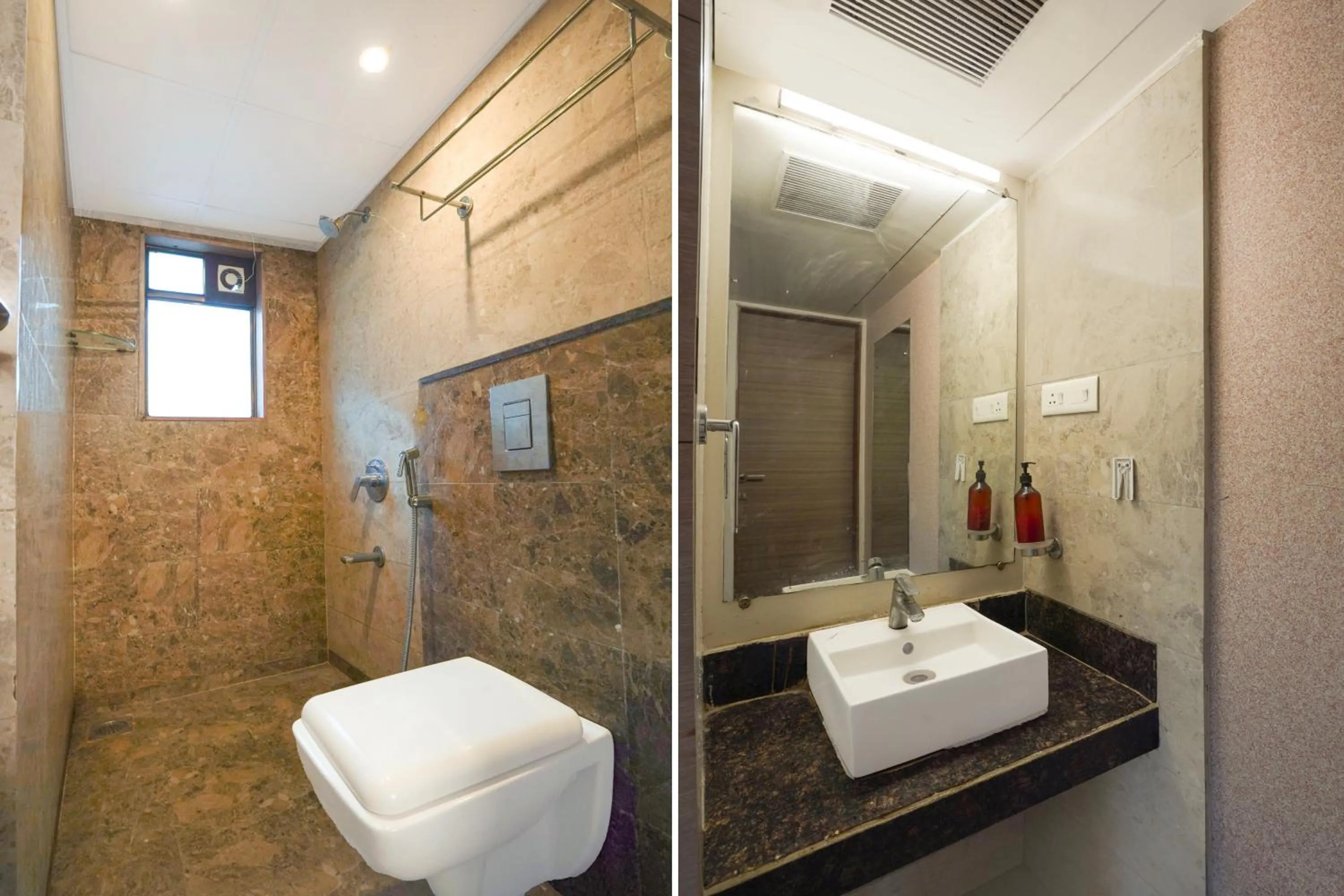 Bathroom in Super Townhouse Oak Pune Railway Station Formerly Kapil Residency