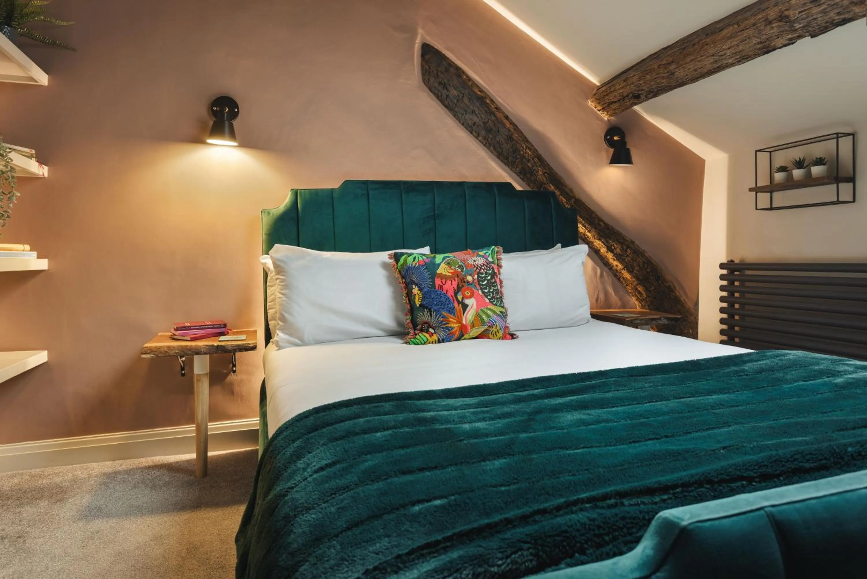 Bed in The Hive at Poppi-Red