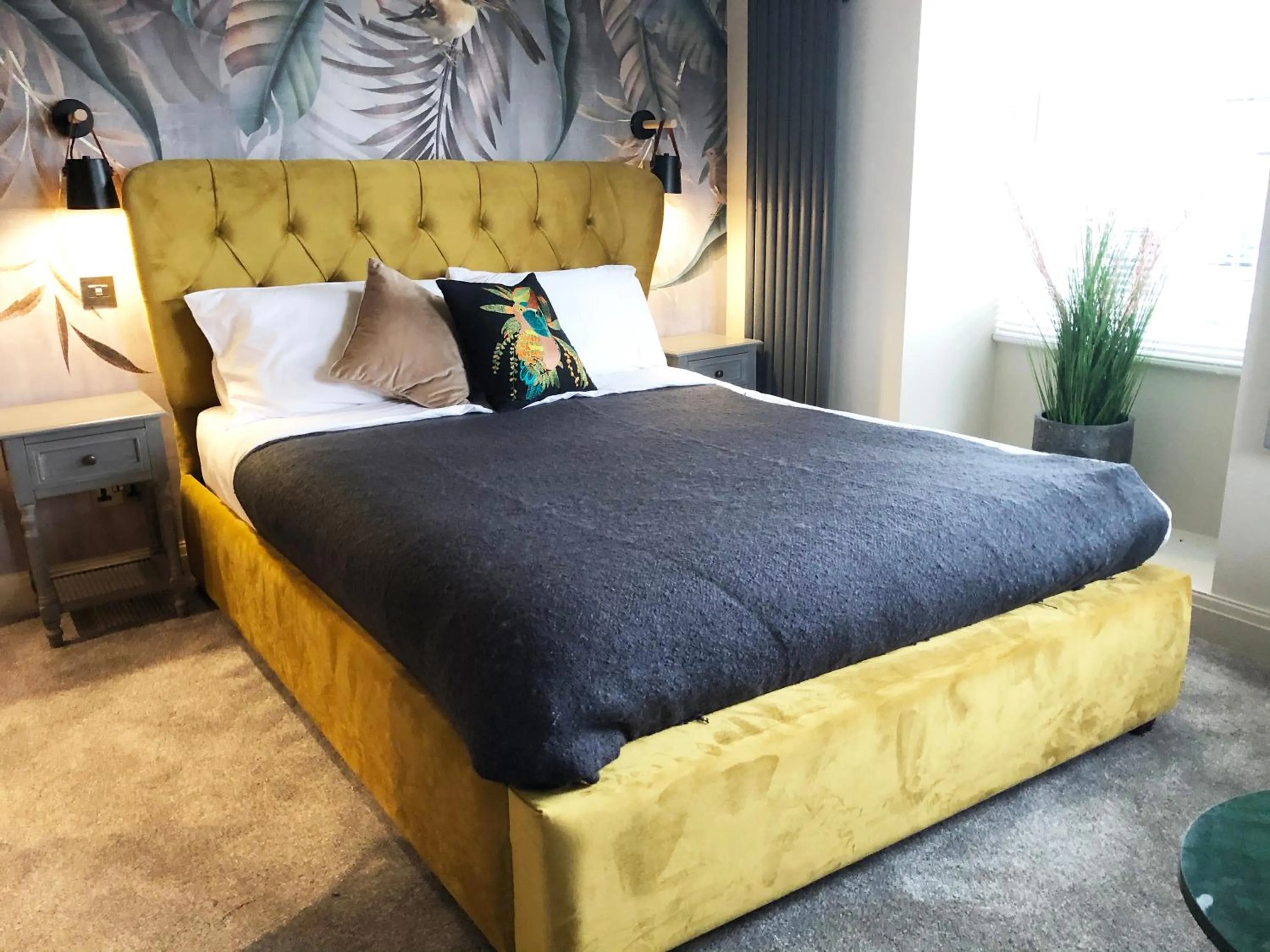 Bed in The Hive at Poppi-Red