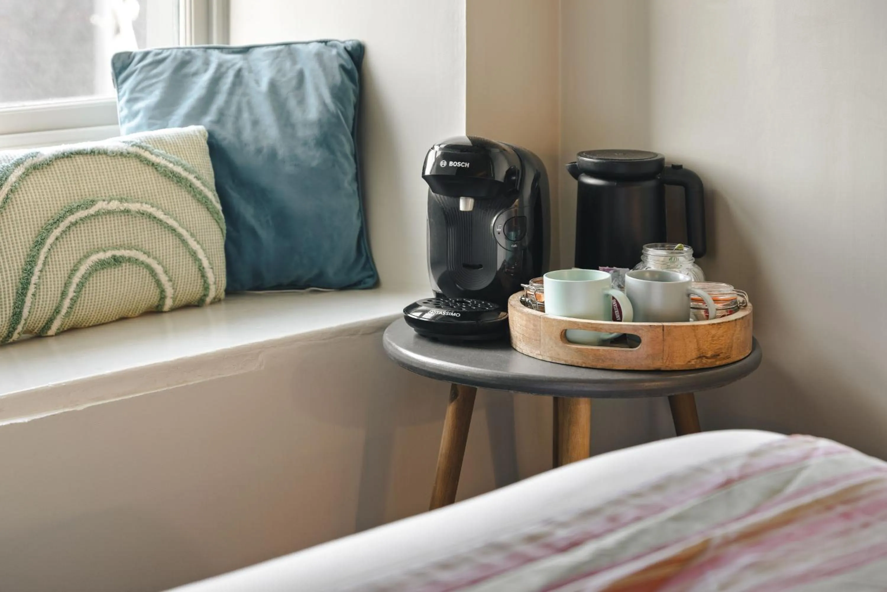 Bed in The Hive at Poppi-Red