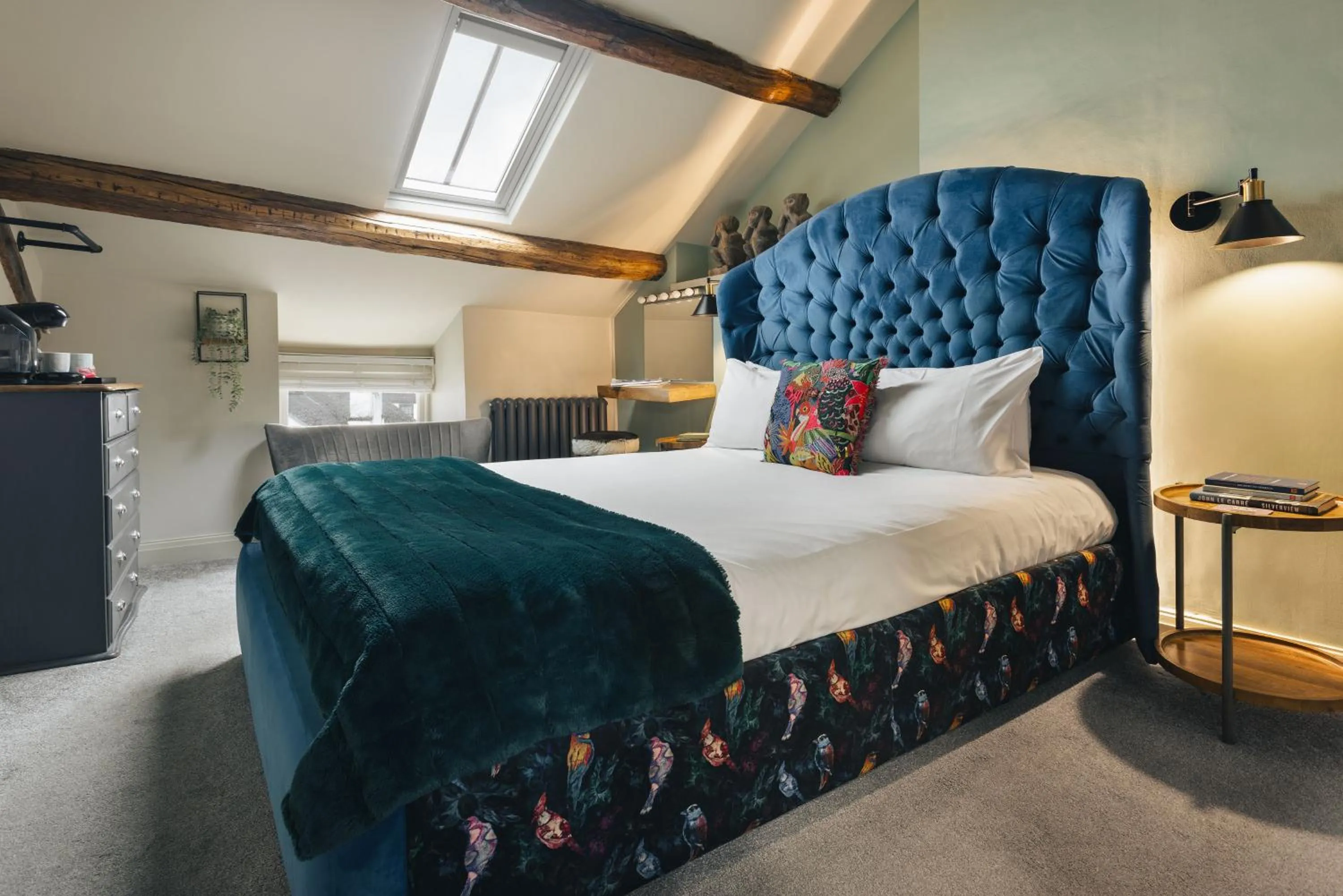 Bed in The Hive at Poppi-Red