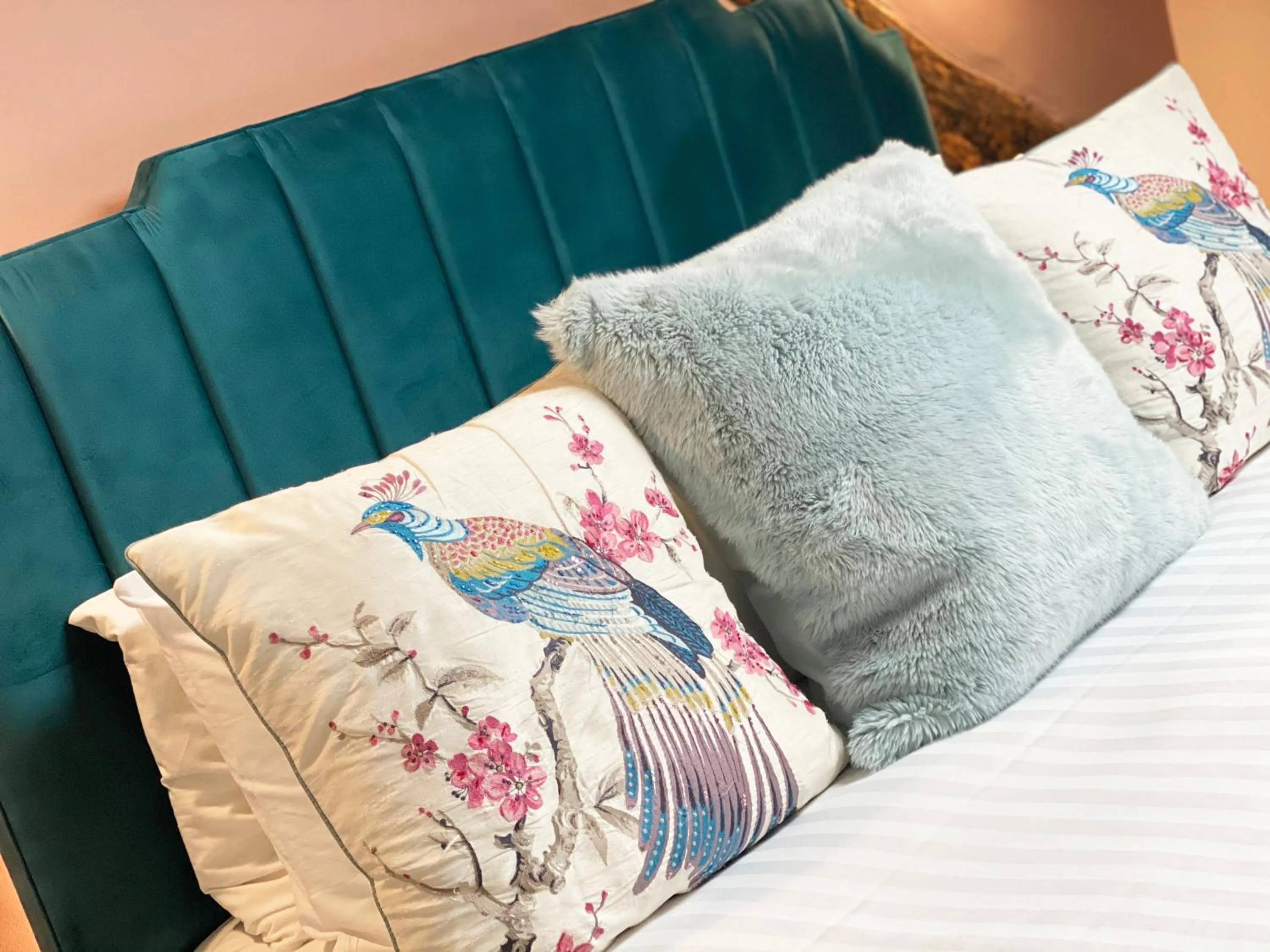 Bed in The Hive at Poppi-Red