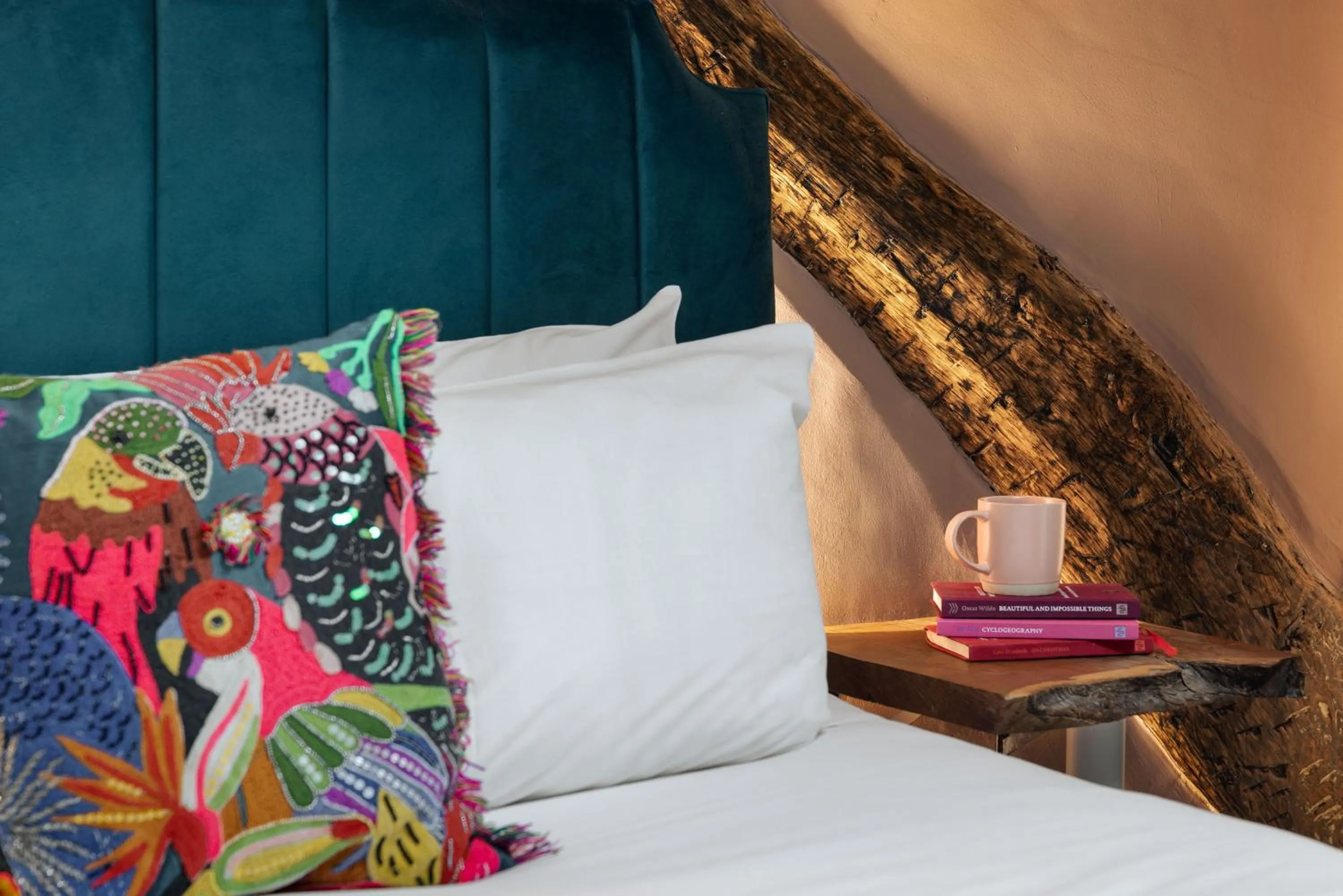 Bed in The Hive at Poppi-Red