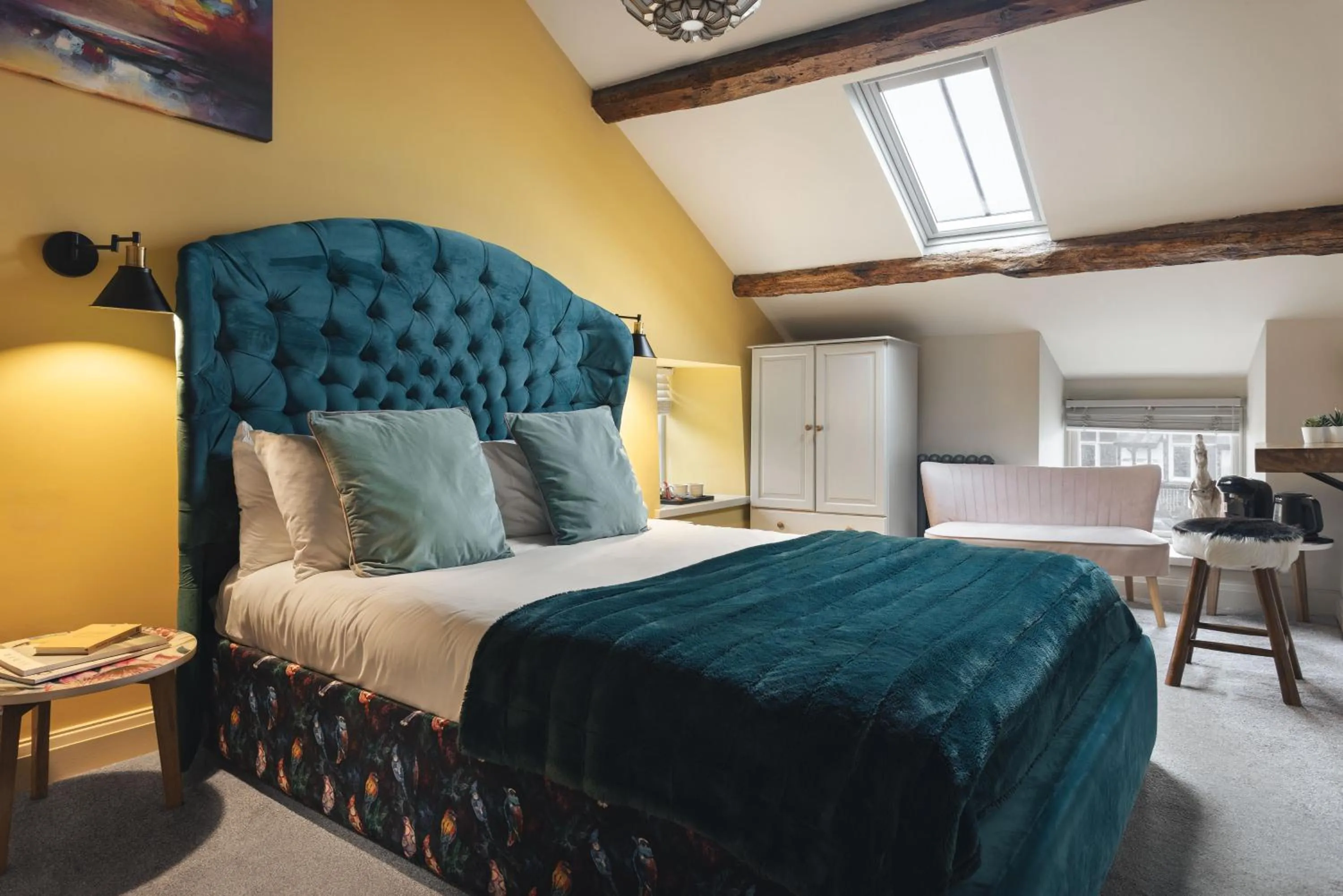 Bed in The Hive at Poppi-Red