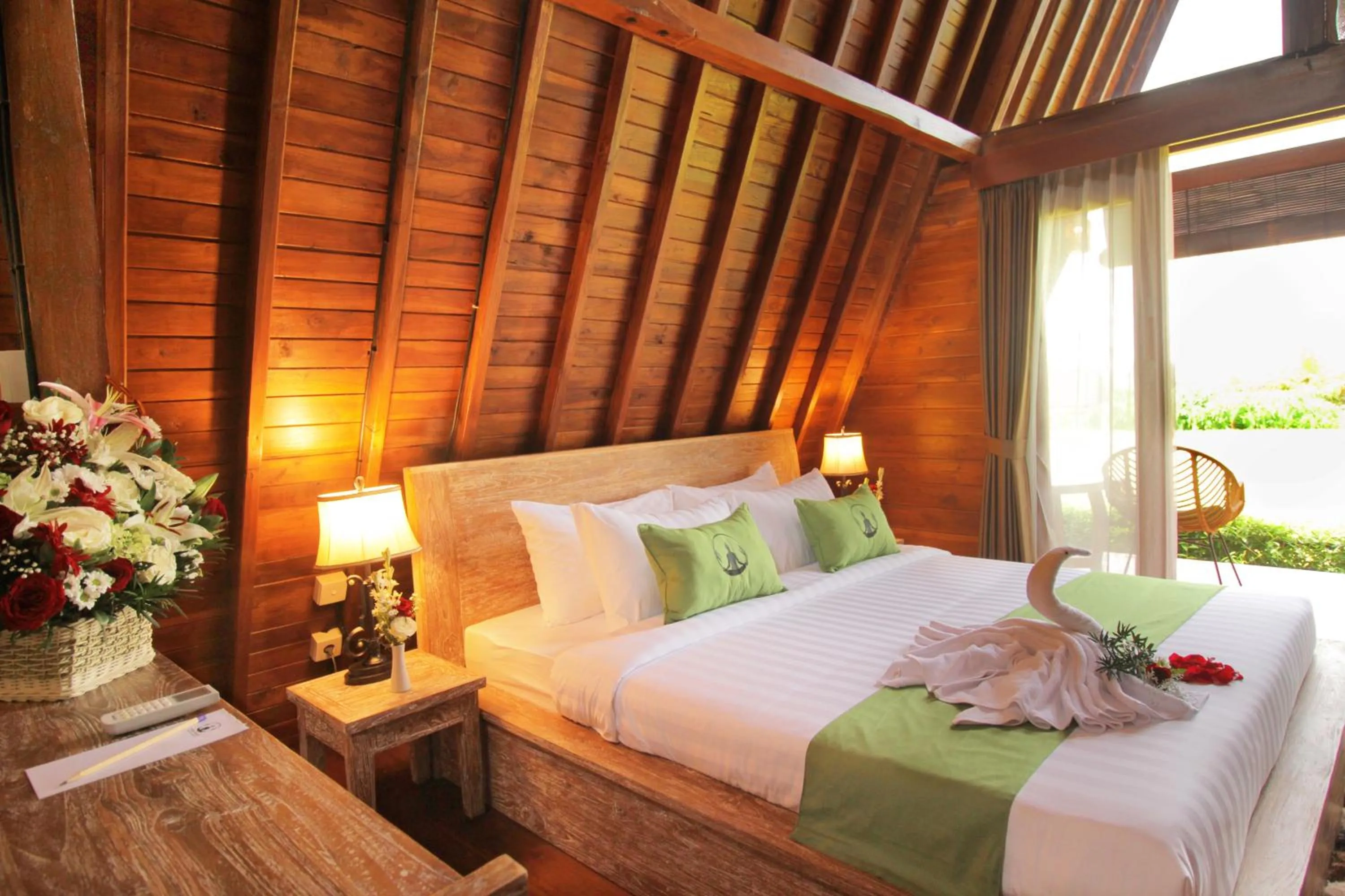 Bed in Alam Kawi Ubud Resort & Spa By Island Escape
