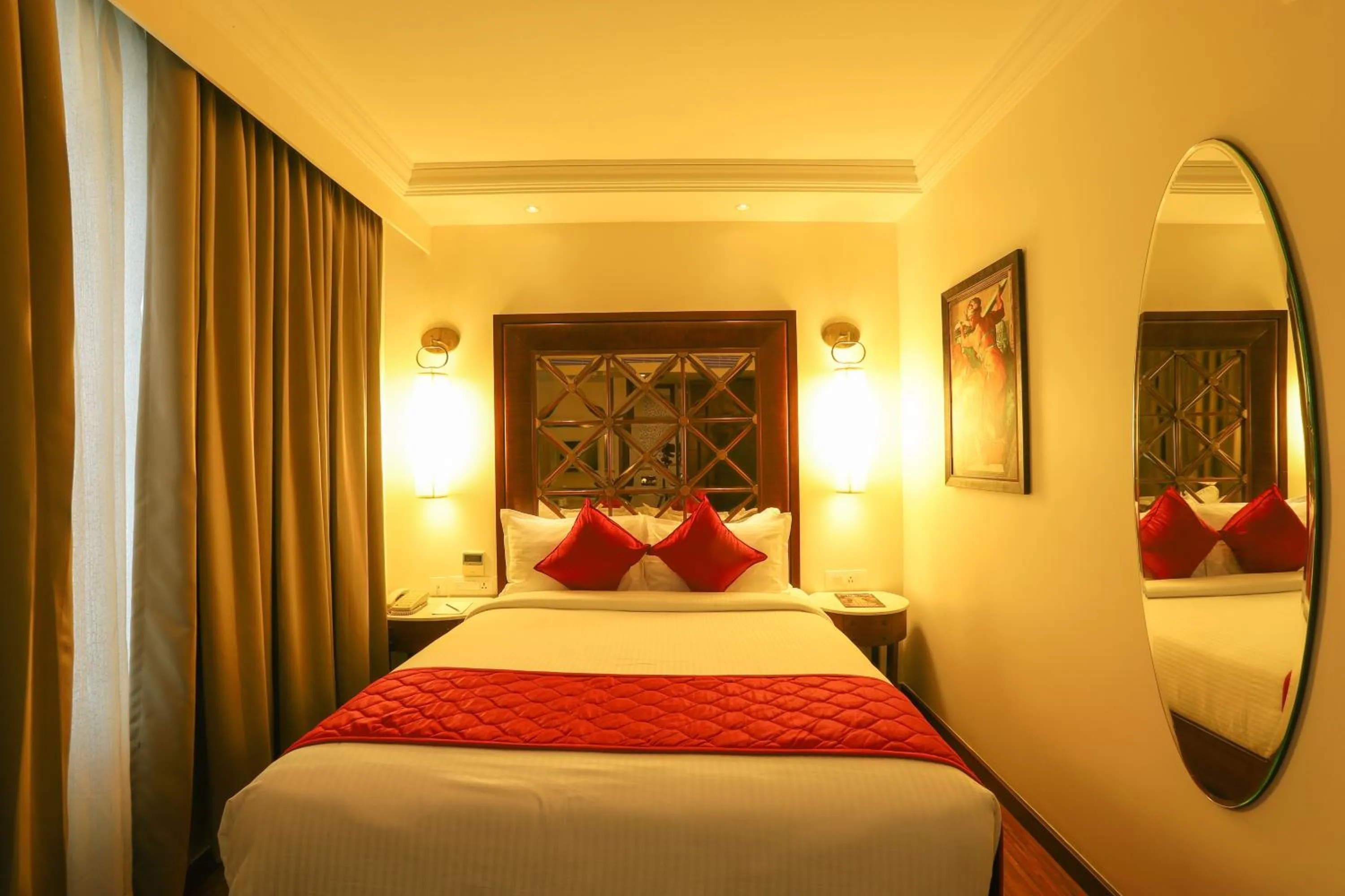 Bed in The Saibaba Hotel