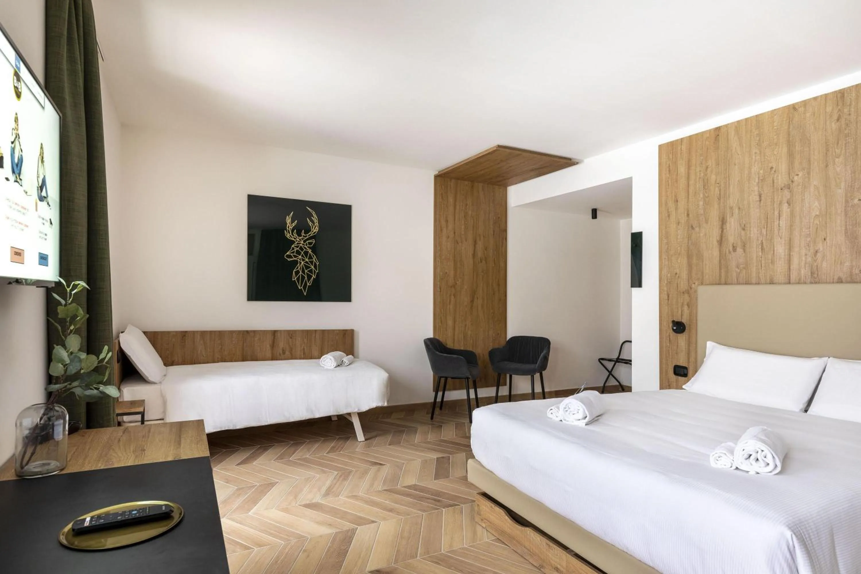 Photo of the whole room, Bed in B&B Hotel Passo Tre Croci Cortina