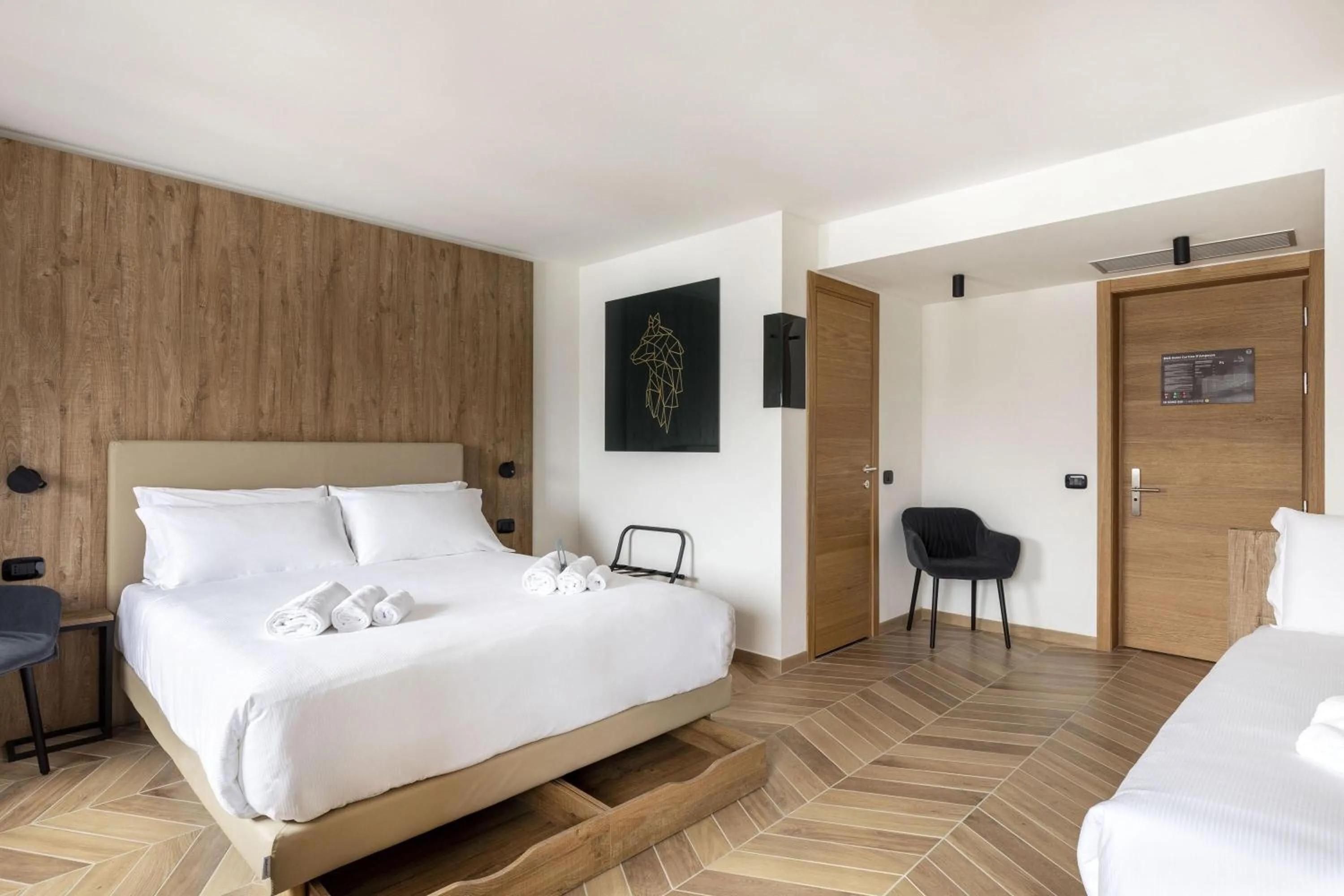 Photo of the whole room, Bed in B&B Hotel Passo Tre Croci Cortina