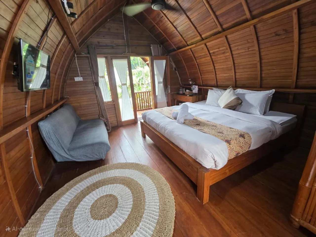 Bed in Umah lumbung bedugul