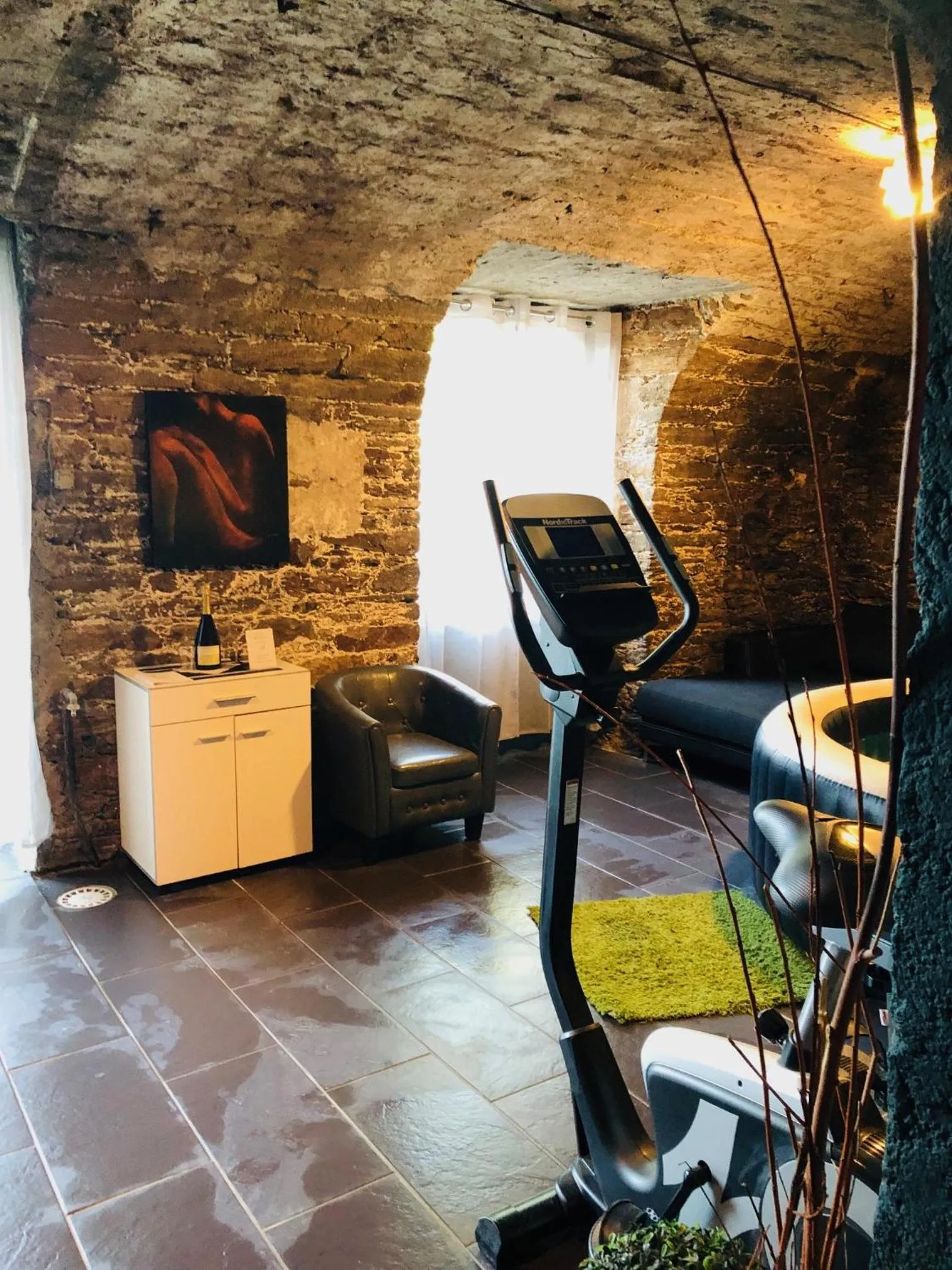 Fitness centre/facilities in Hôtel Particulier CHÂTEAU DES MARAIS Proximité et vue sur le Lac de Grand lieu