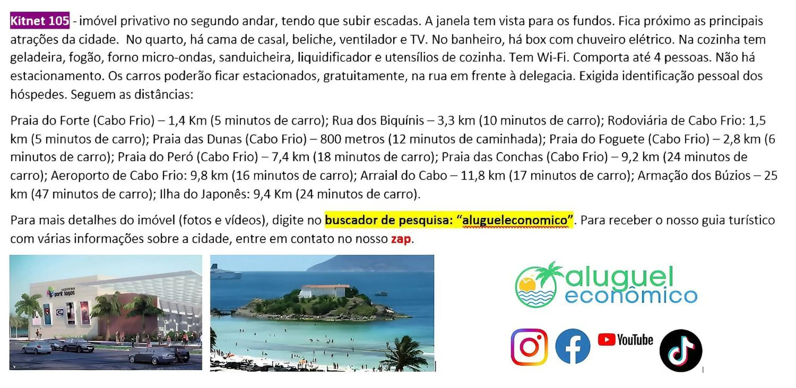 Activities in Cabo Frio - Jardim Caiçara - Aluguel Econômico