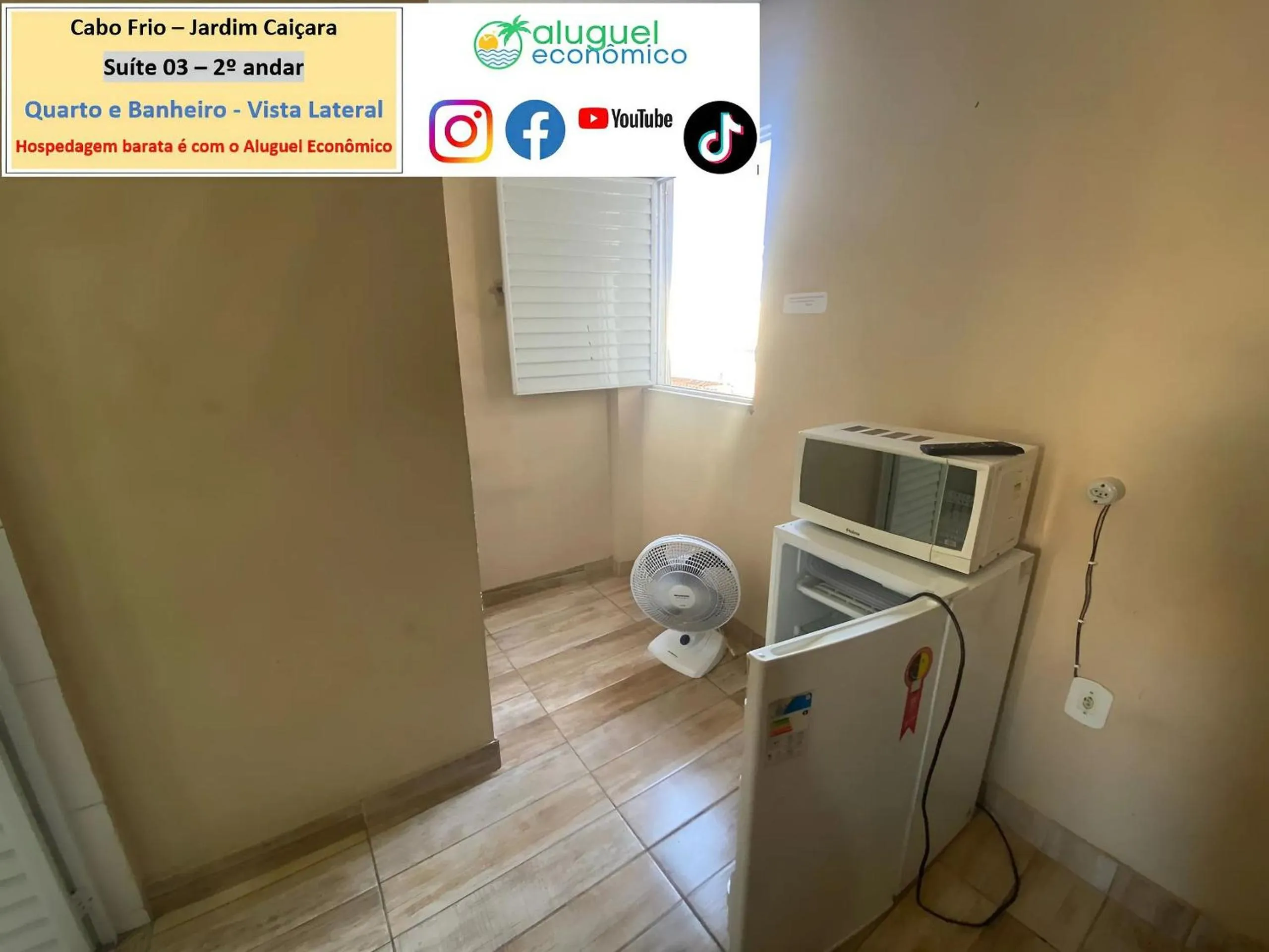 Bedroom in Cabo Frio - Jardim Caiçara - Aluguel Econômico