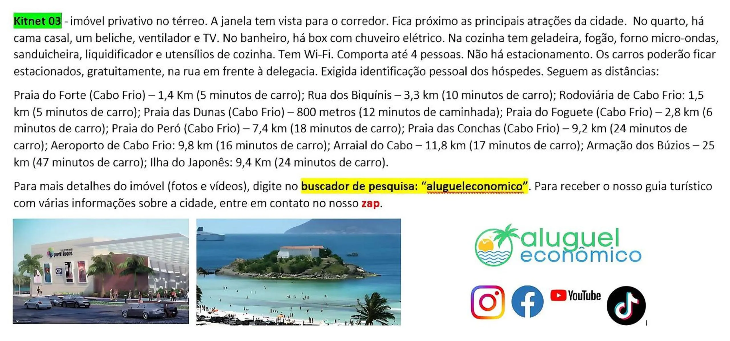 Activities in Cabo Frio - Jardim Caiçara - Aluguel Econômico