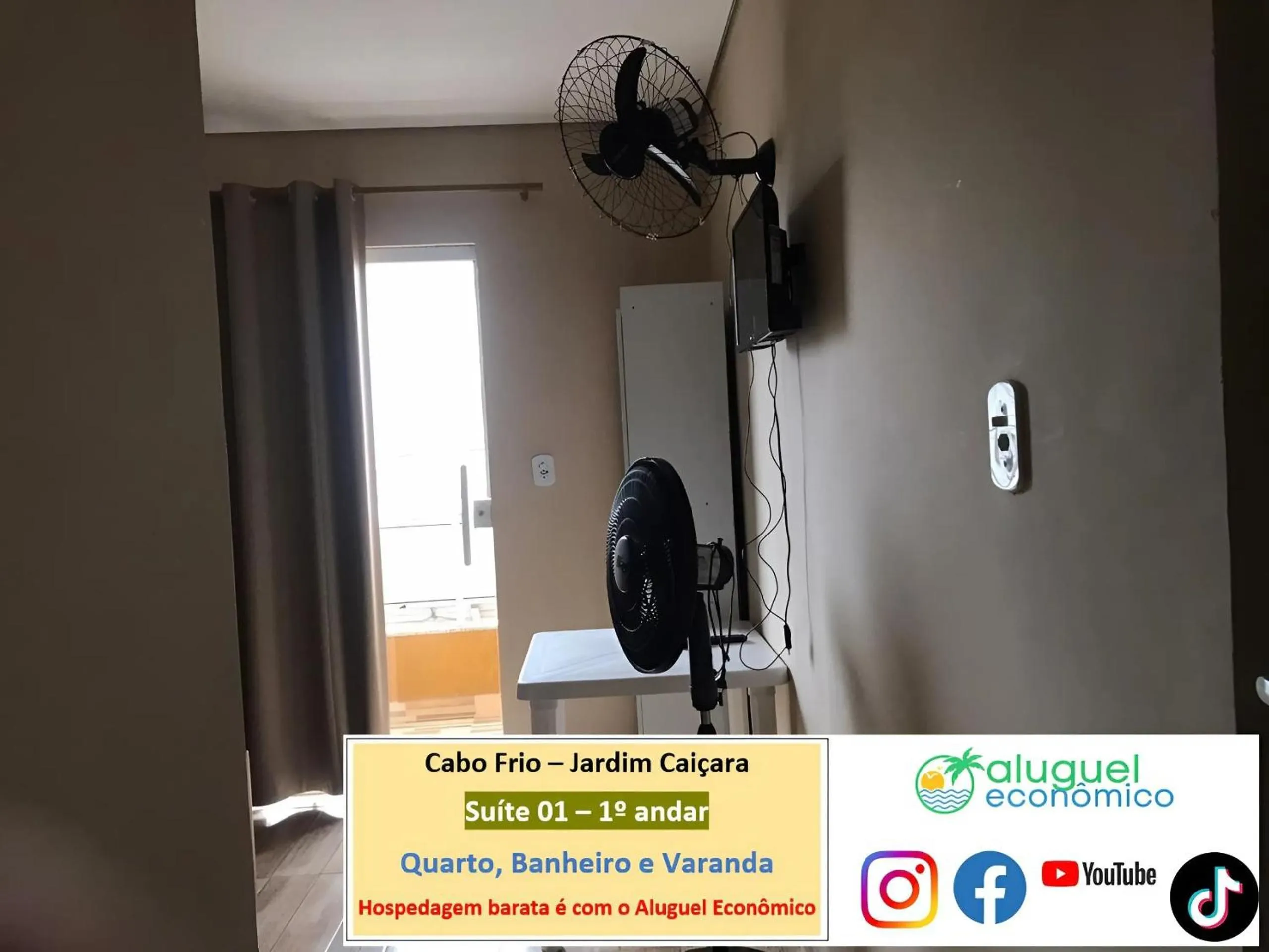 Bedroom in Cabo Frio - Jardim Caiçara - Aluguel Econômico