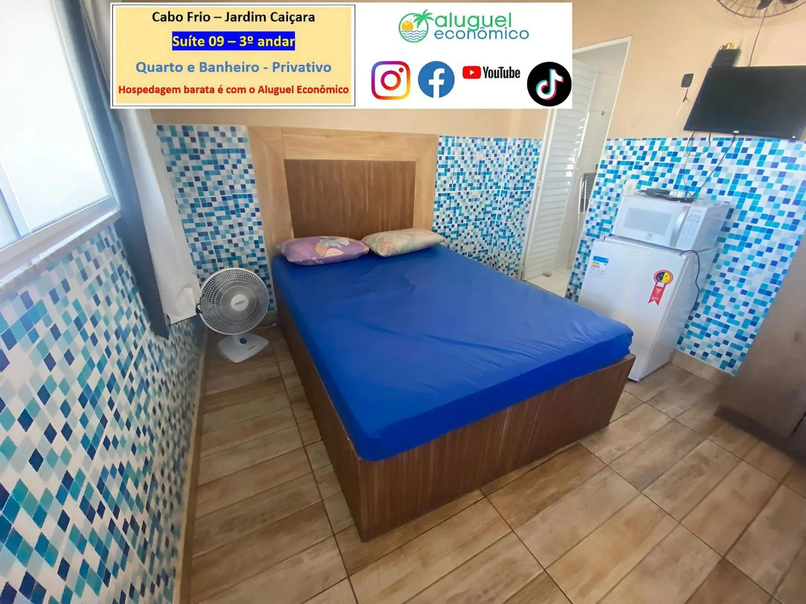 Bedroom, Bed in Cabo Frio - Jardim Caiçara - Aluguel Econômico