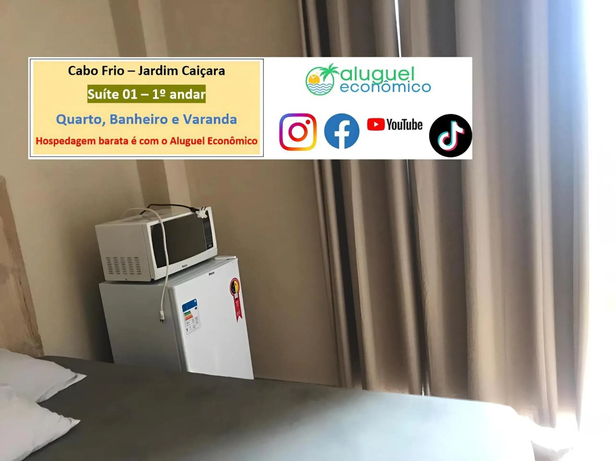 Bedroom in Cabo Frio - Jardim Caiçara - Aluguel Econômico