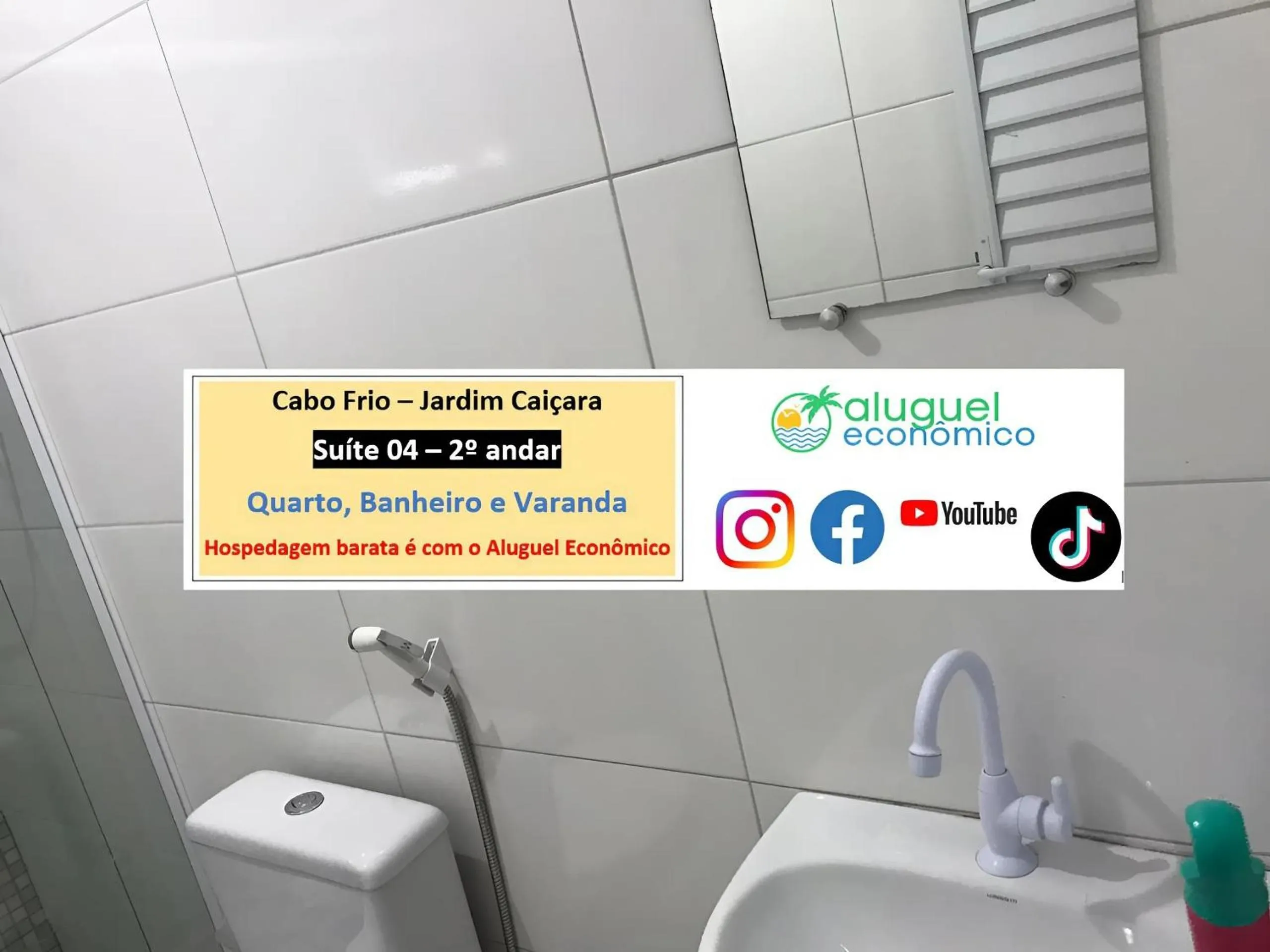 Toilet in Cabo Frio - Jardim Caiçara - Aluguel Econômico