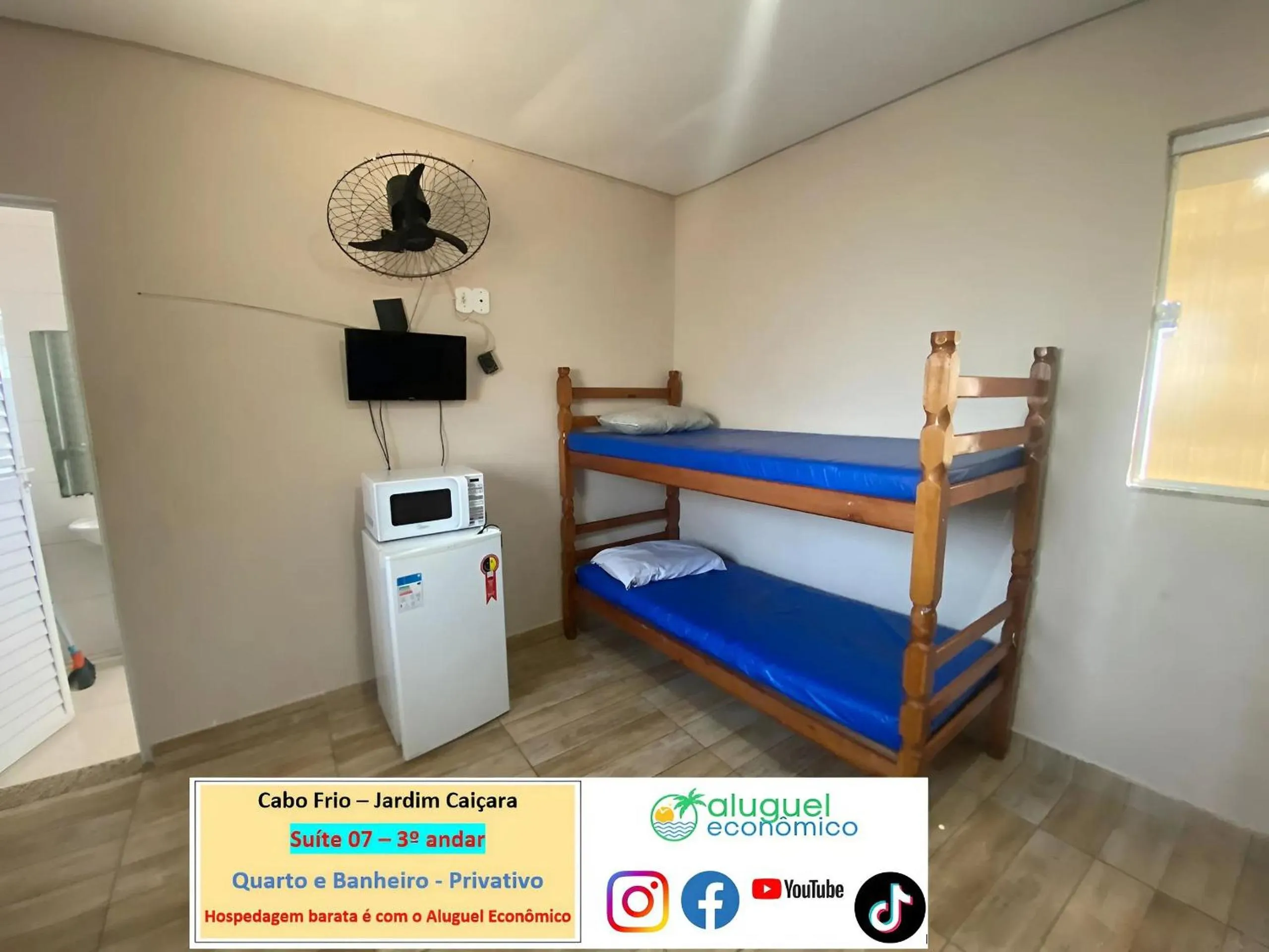 Bedroom, Bed in Cabo Frio - Jardim Caiçara - Aluguel Econômico