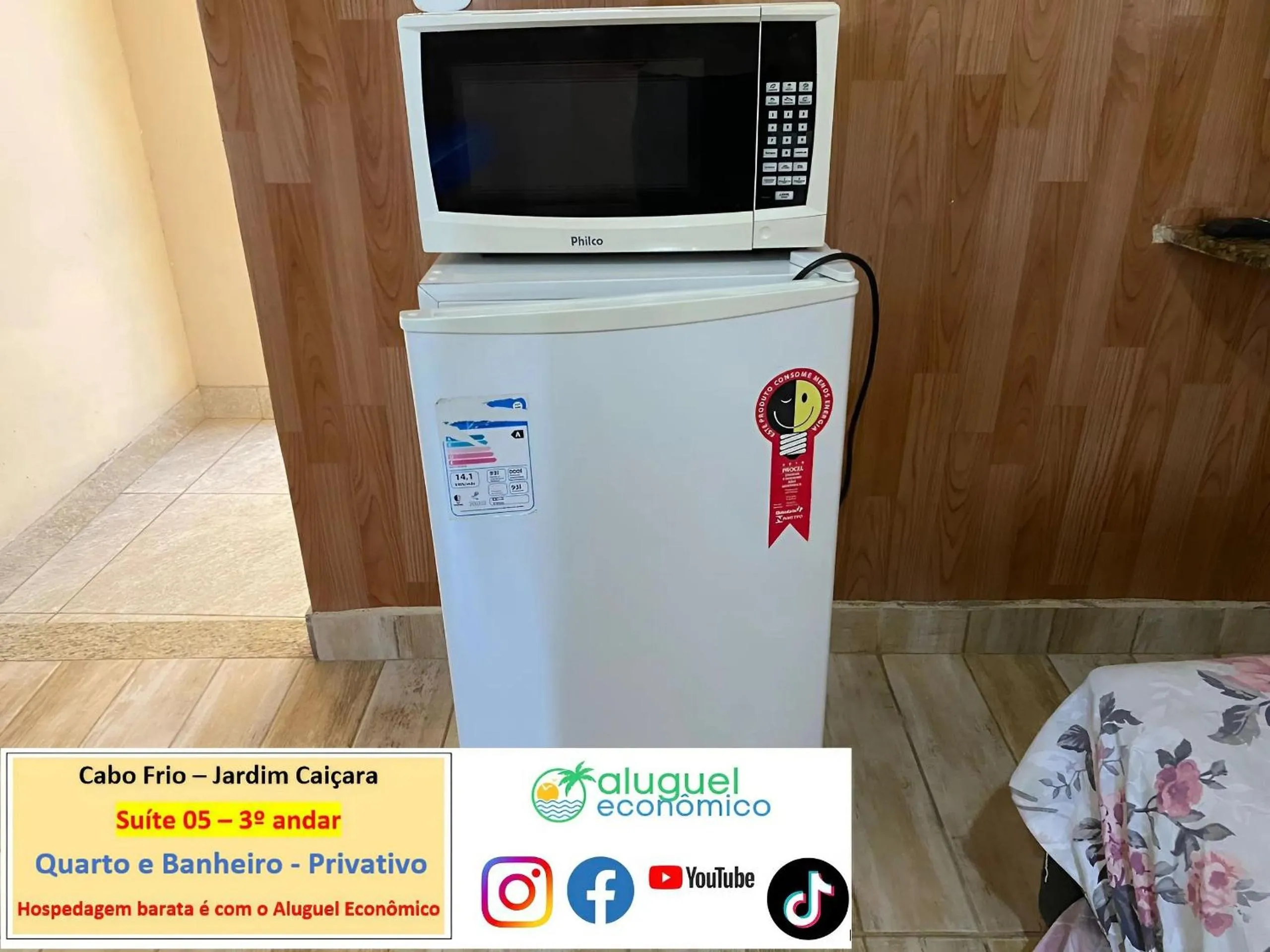 Bedroom in Cabo Frio - Jardim Caiçara - Aluguel Econômico