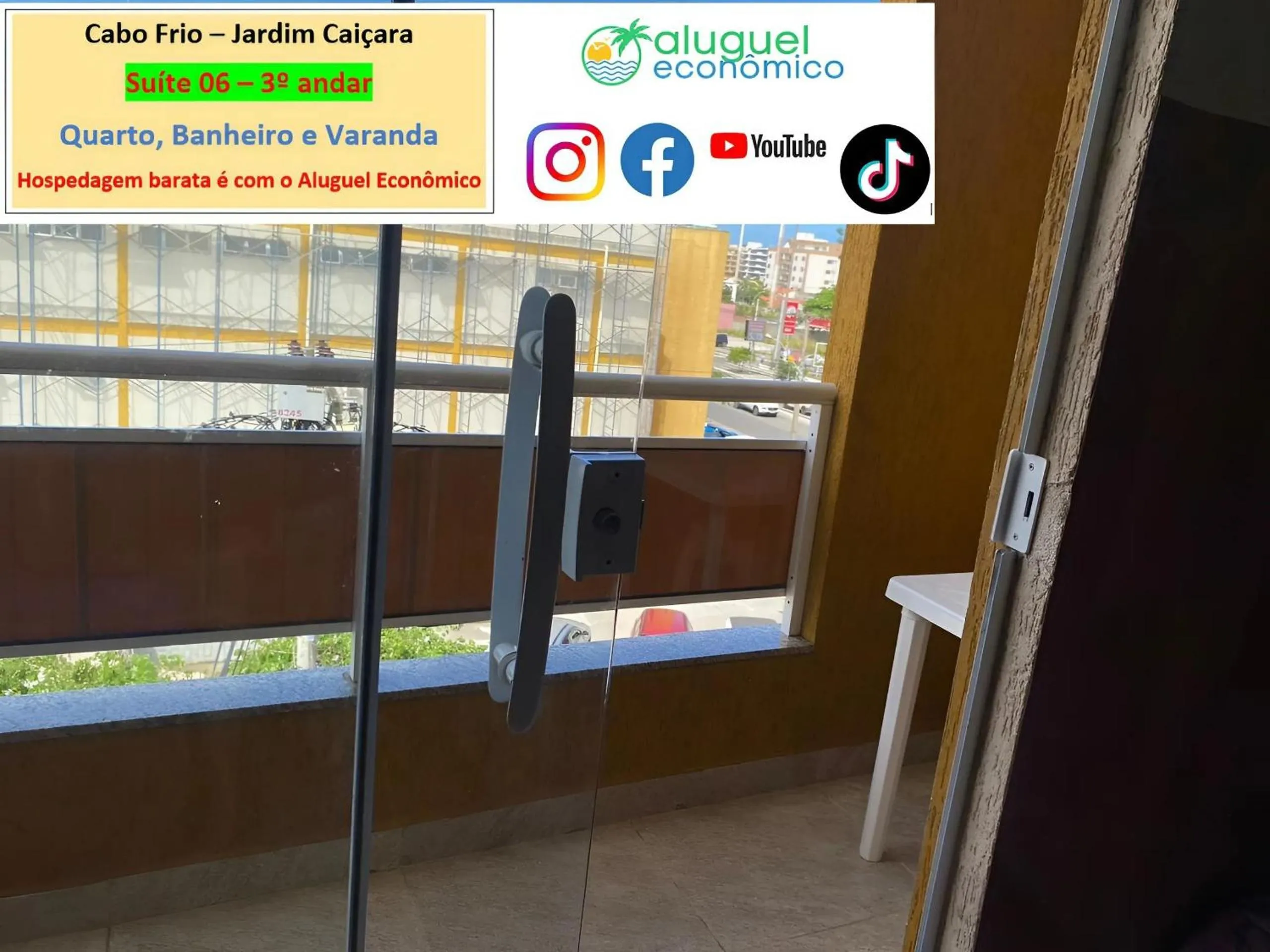 Balcony/Terrace in Cabo Frio - Jardim Caiçara - Aluguel Econômico