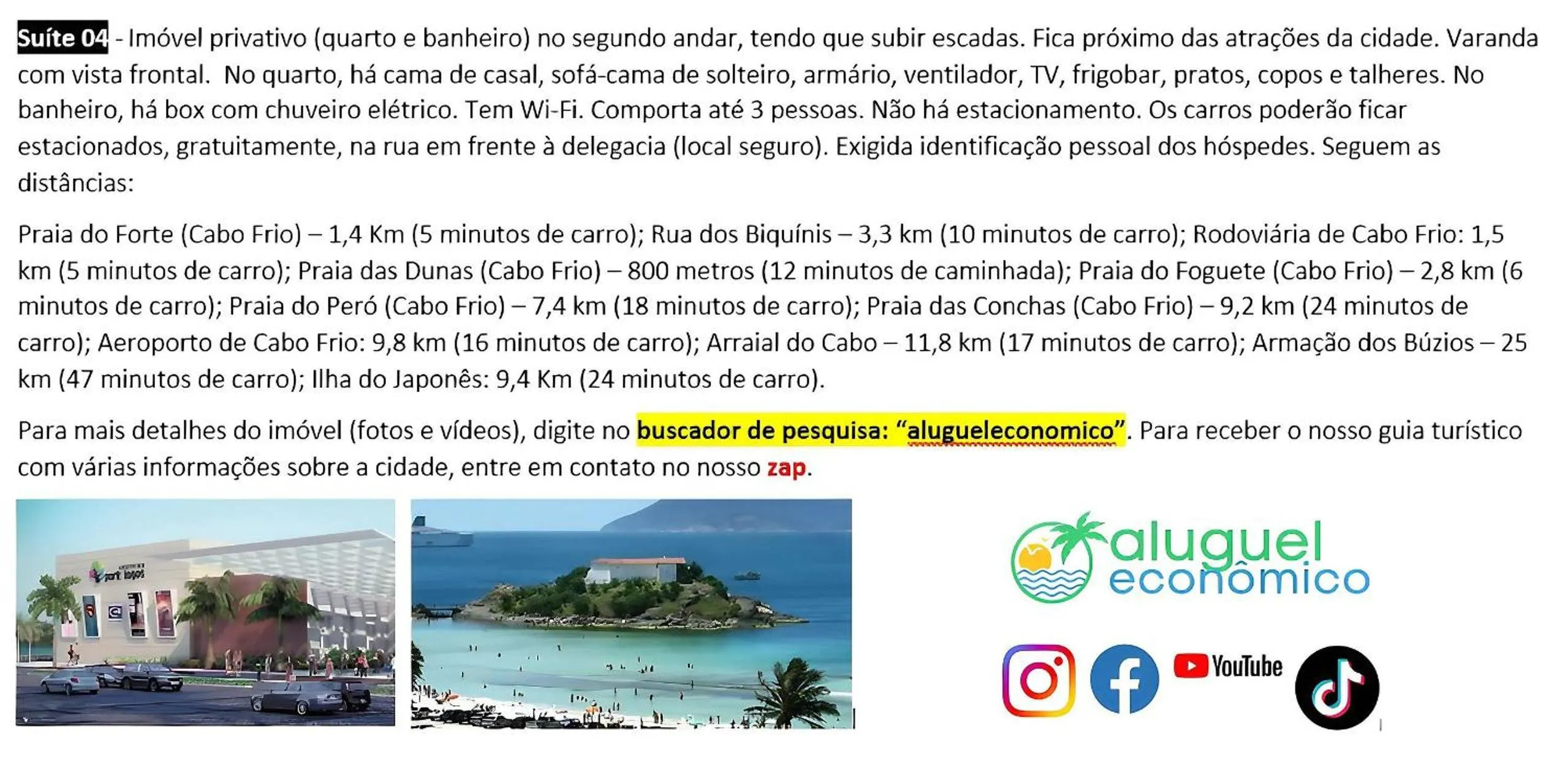 Activities in Cabo Frio - Jardim Caiçara - Aluguel Econômico