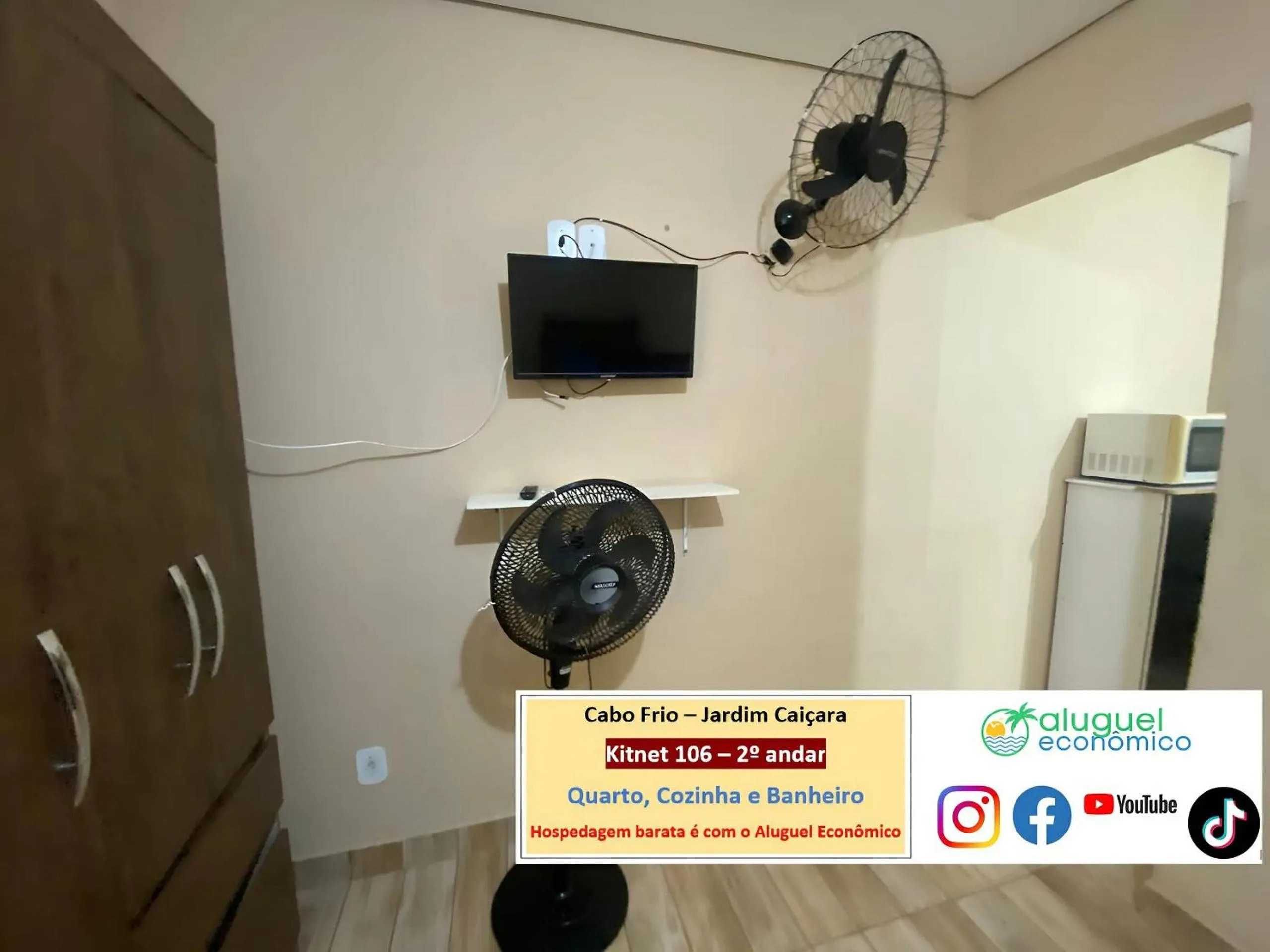 Bedroom in Cabo Frio - Jardim Caiçara - Aluguel Econômico