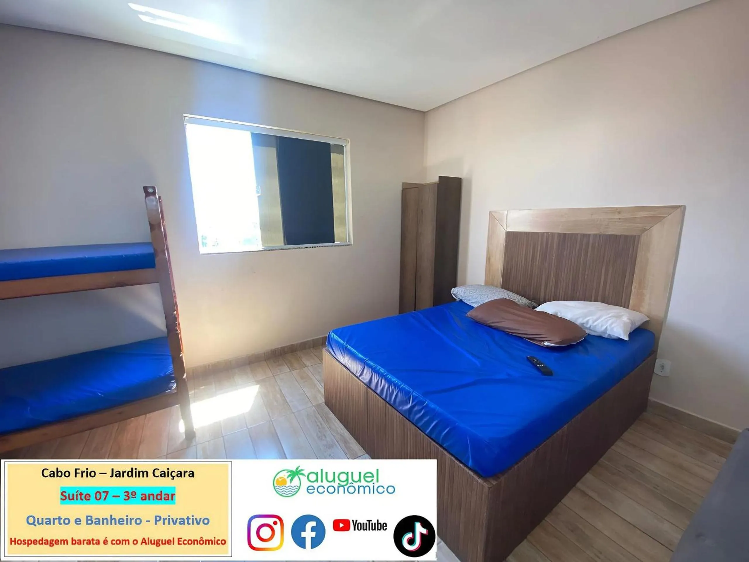 Bedroom, Bed in Cabo Frio - Jardim Caiçara - Aluguel Econômico