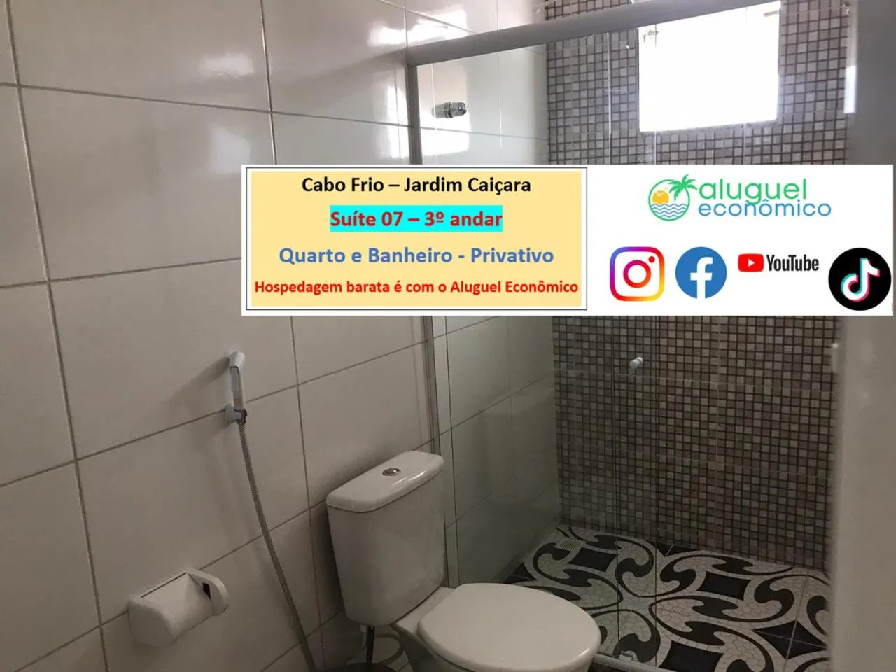 Bathroom in Cabo Frio - Jardim Caiçara - Aluguel Econômico