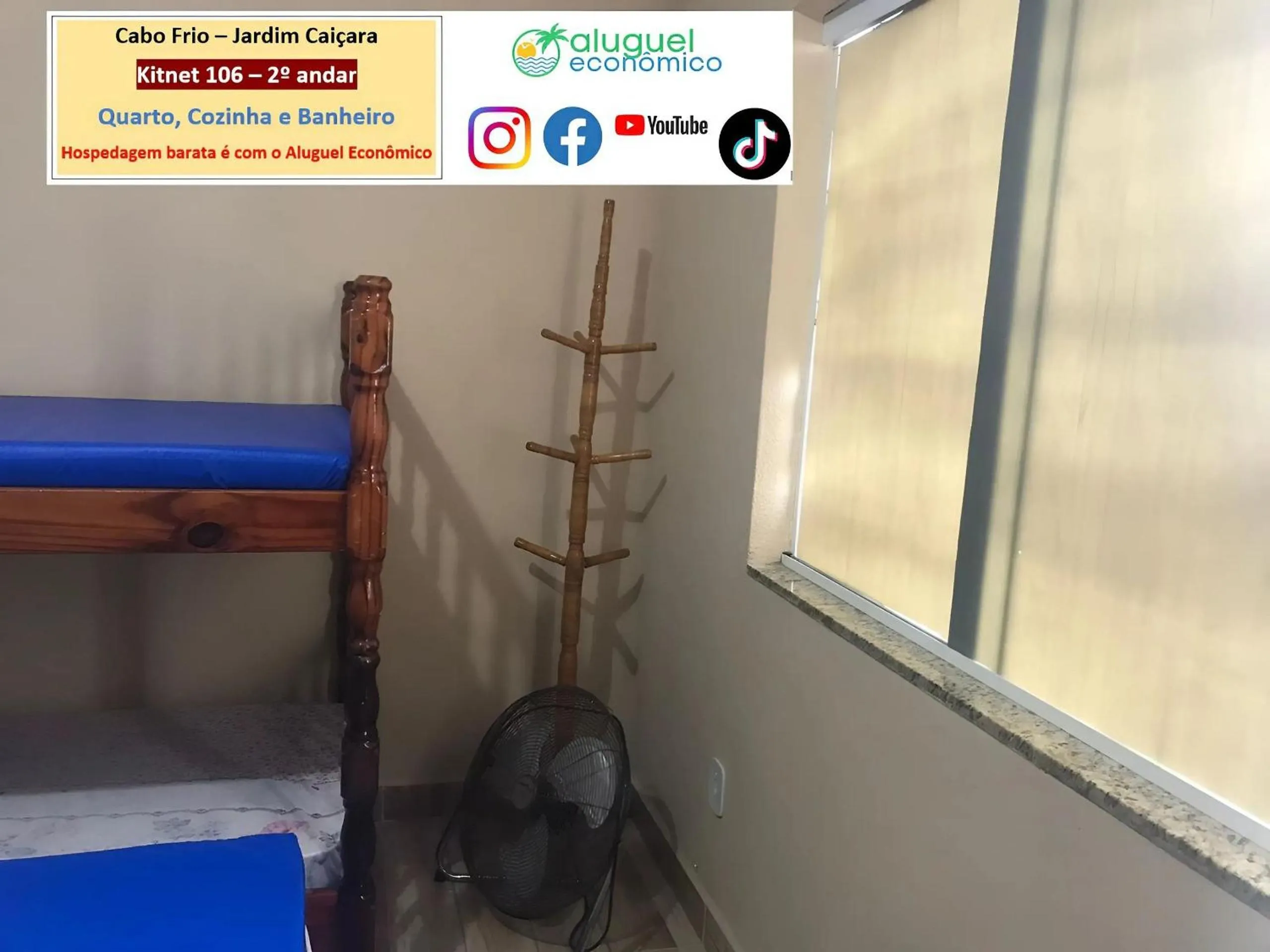 Bedroom in Cabo Frio - Jardim Caiçara - Aluguel Econômico