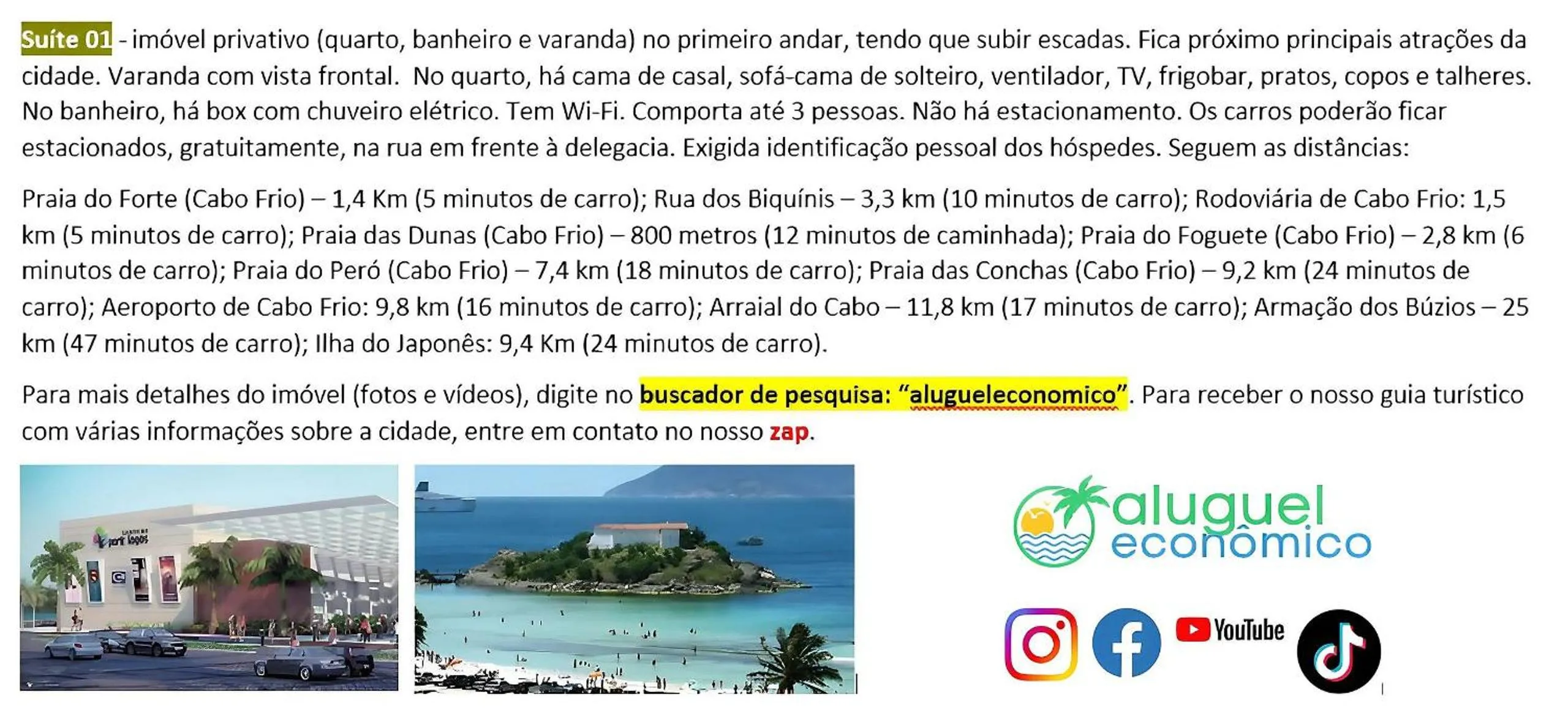 Activities in Cabo Frio - Jardim Caiçara - Aluguel Econômico