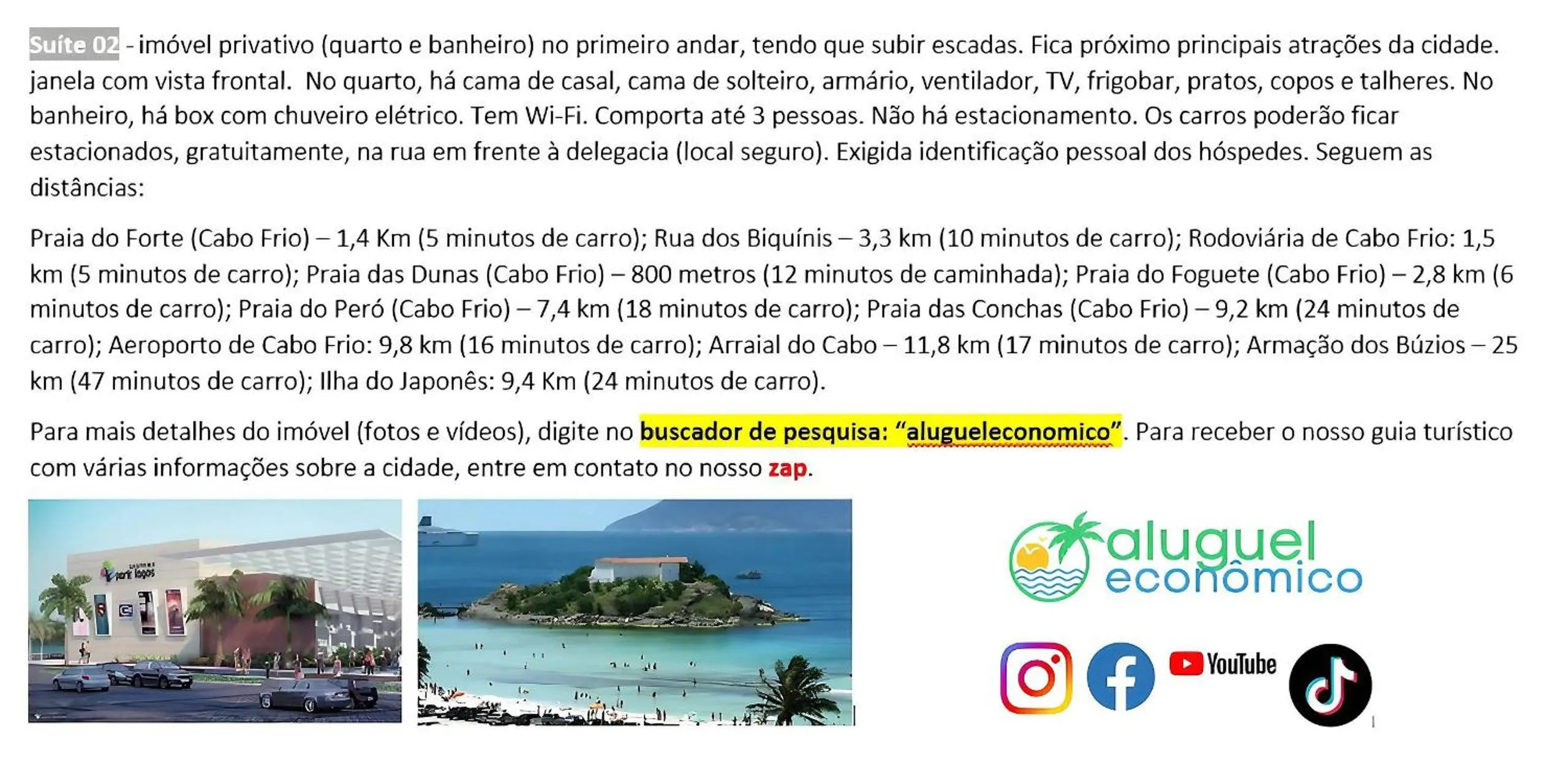 Activities in Cabo Frio - Jardim Caiçara - Aluguel Econômico