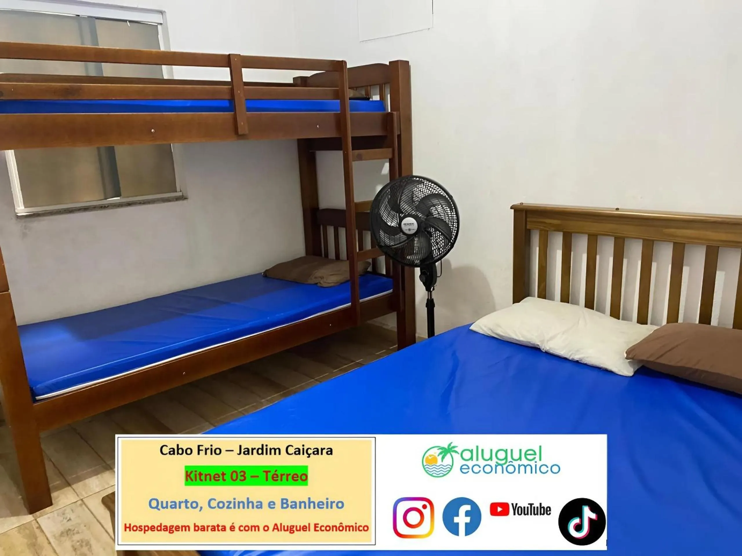 Bedroom, Bed in Cabo Frio - Jardim Caiçara - Aluguel Econômico