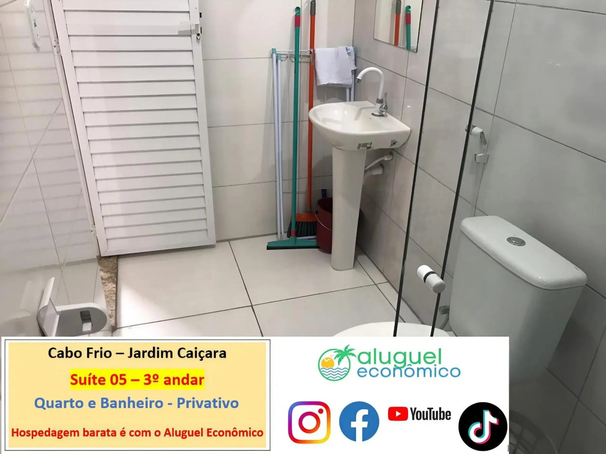 Toilet in Cabo Frio - Jardim Caiçara - Aluguel Econômico