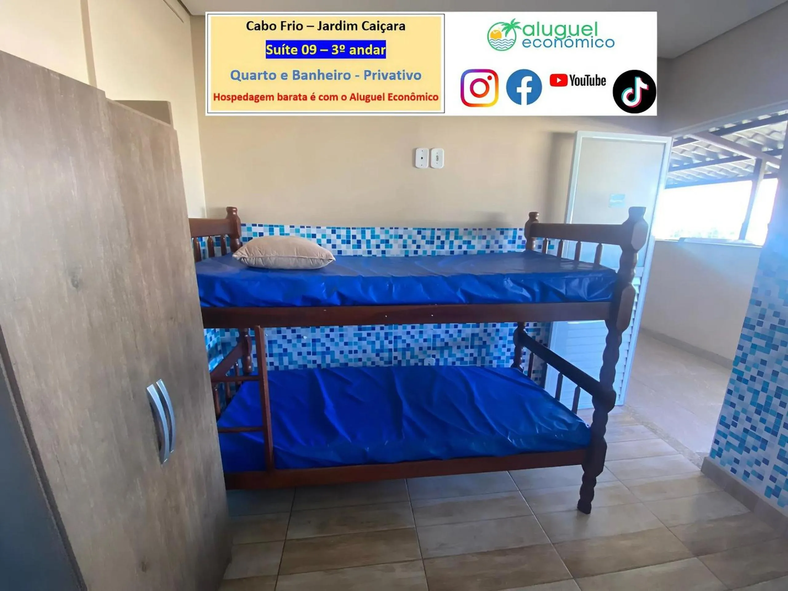 Bedroom, Bed in Cabo Frio - Jardim Caiçara - Aluguel Econômico