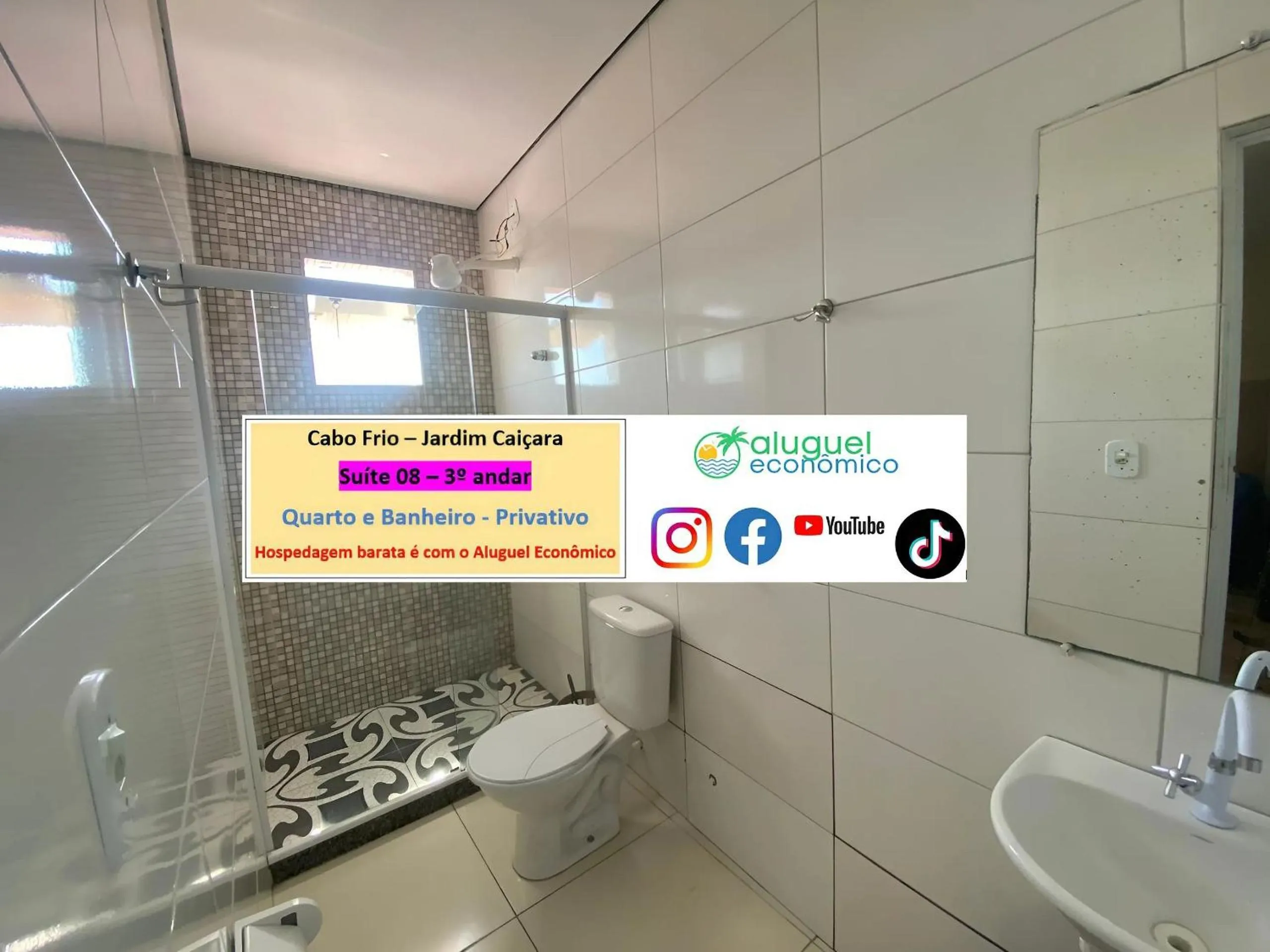 Toilet in Cabo Frio - Jardim Caiçara - Aluguel Econômico